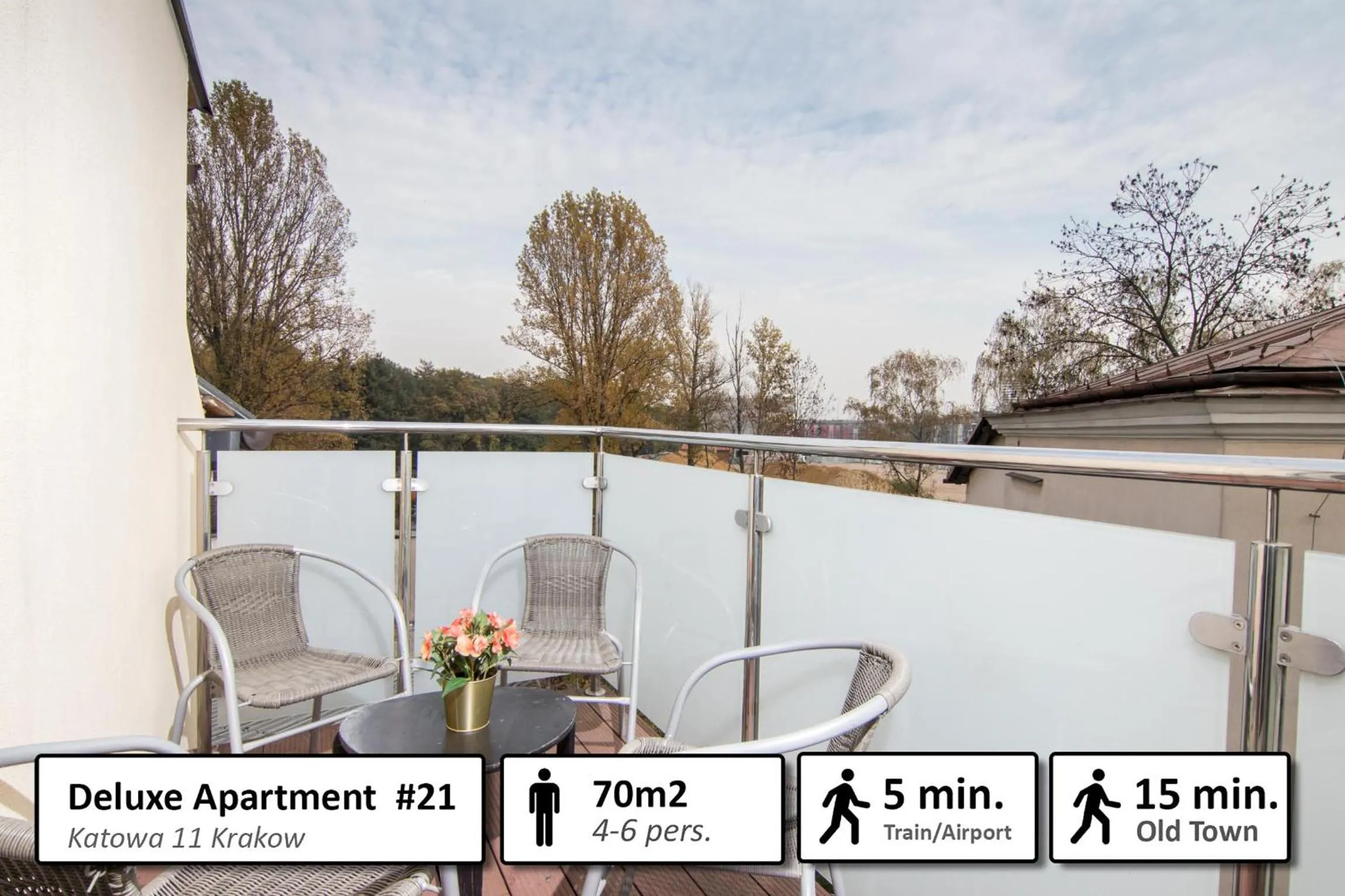 Balcony/Terrace in Station Apartments Katowa 11