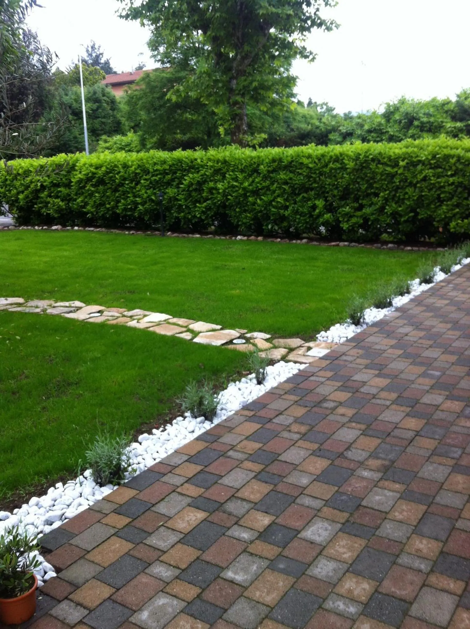 Garden view in B&B Raffiori