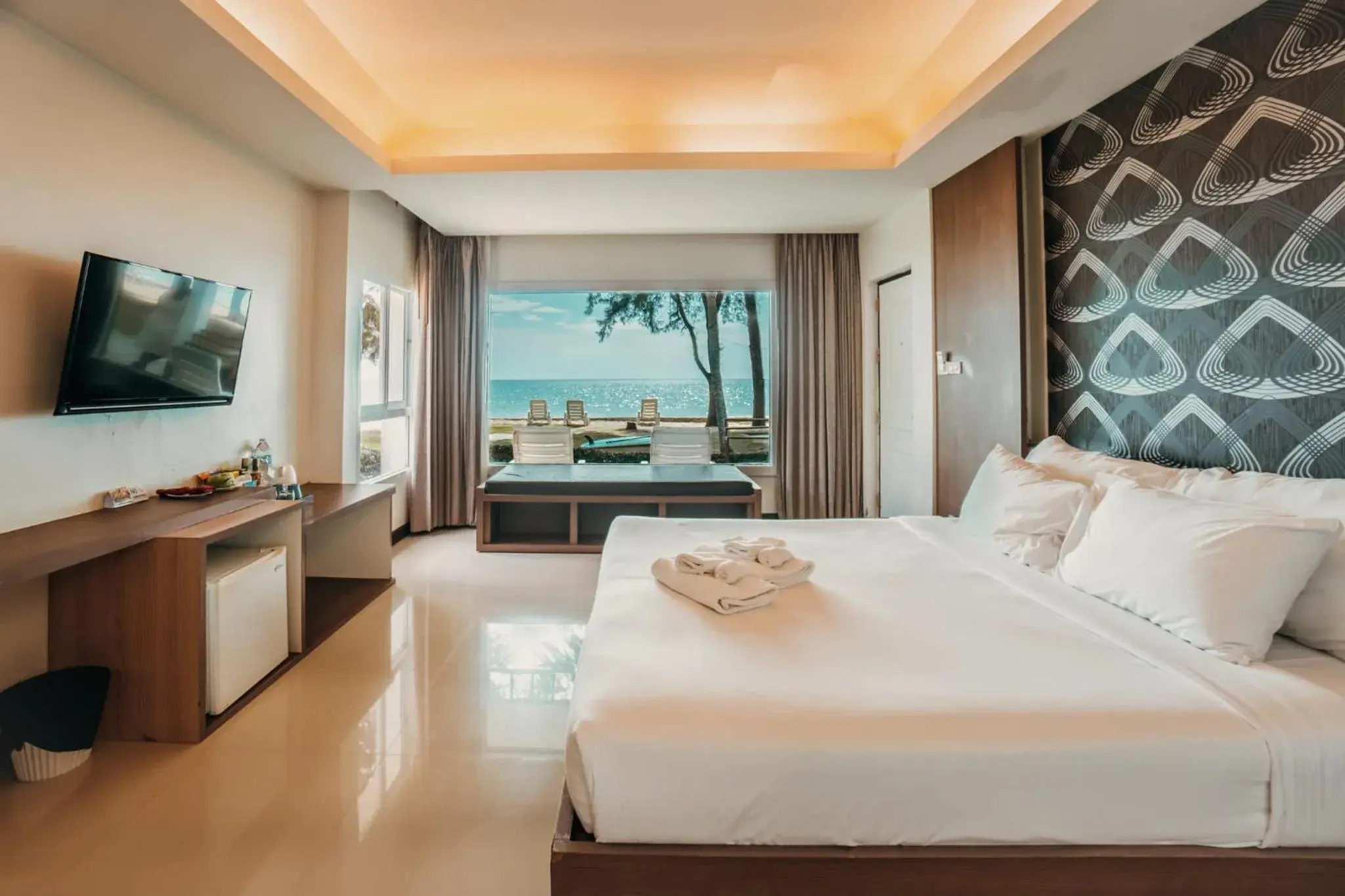 Bed in Chaolao Tosang Beach Hotel Bed in Chaolao Tosang Beach Hotel