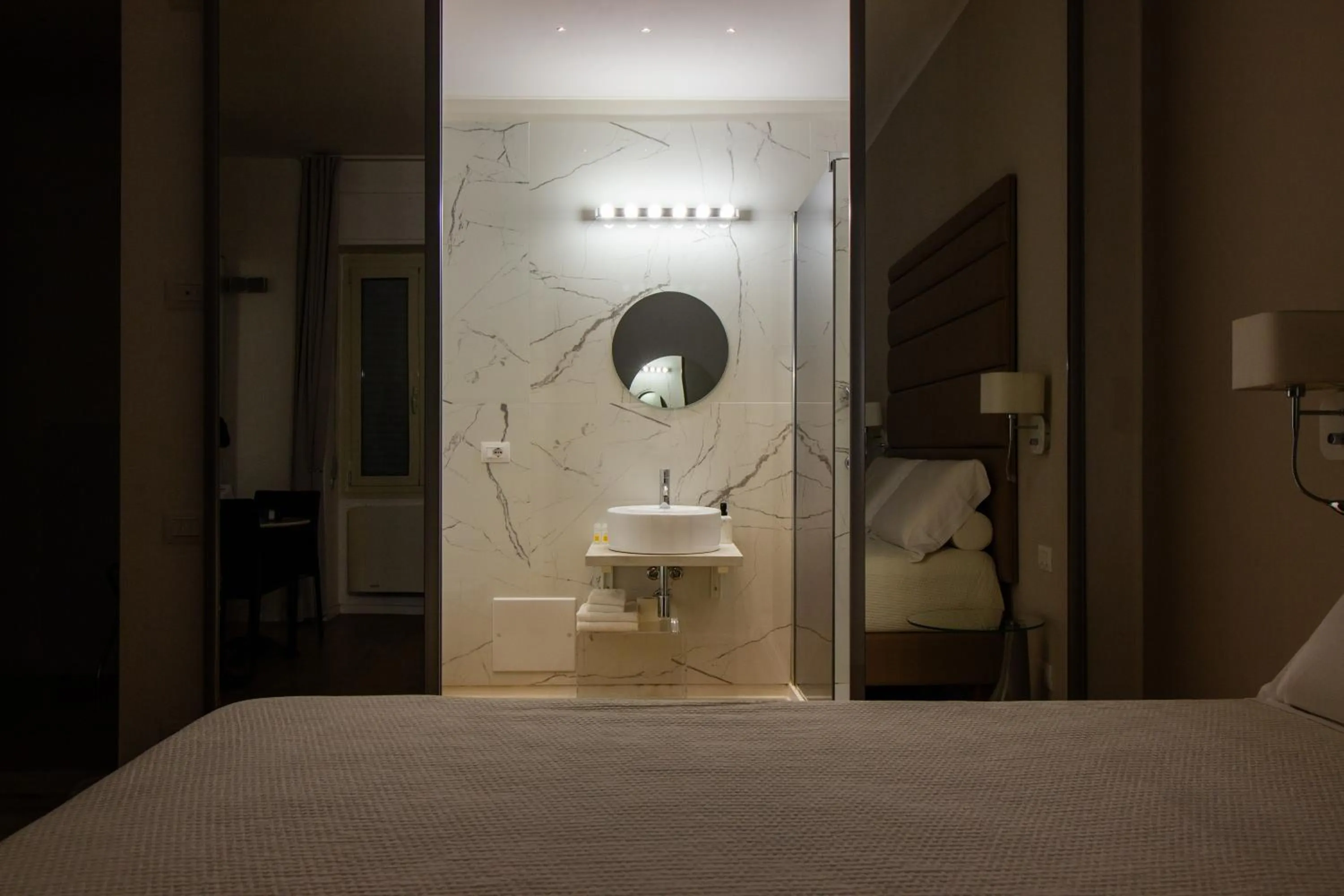 Bathroom, Bed in Album Boutique Rooms