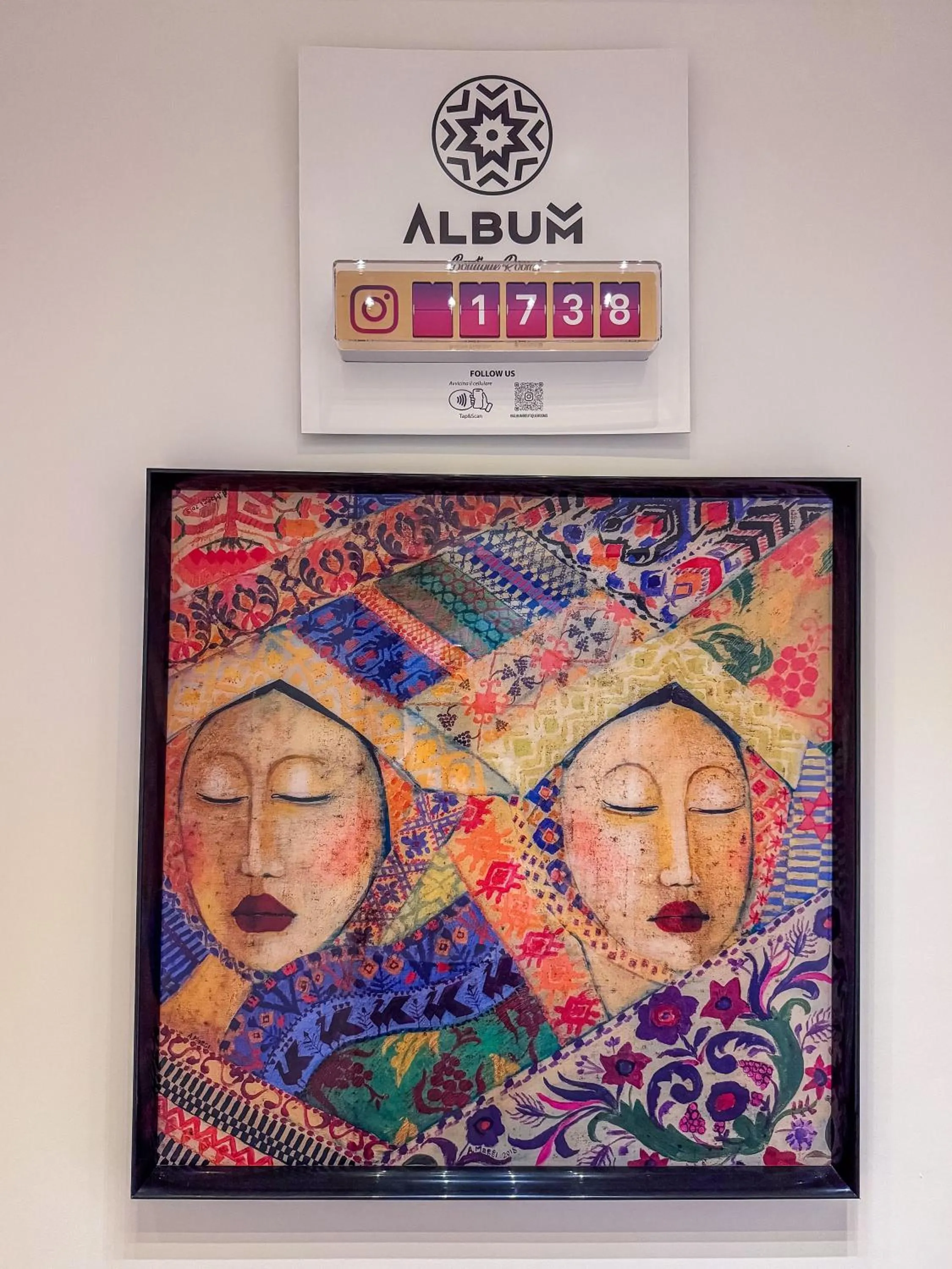 Decorative detail in Album Boutique Rooms