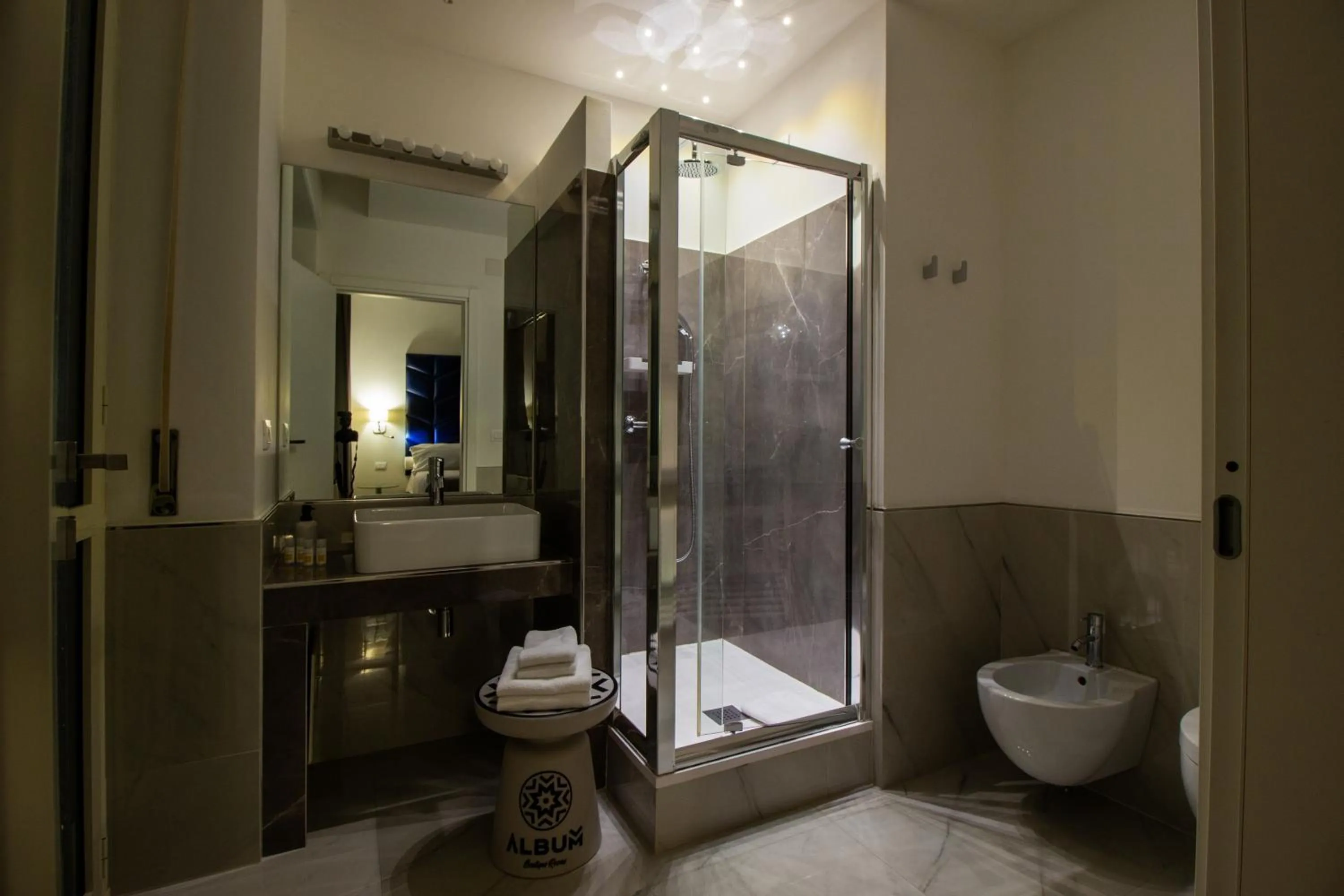 Shower in Album Boutique Rooms