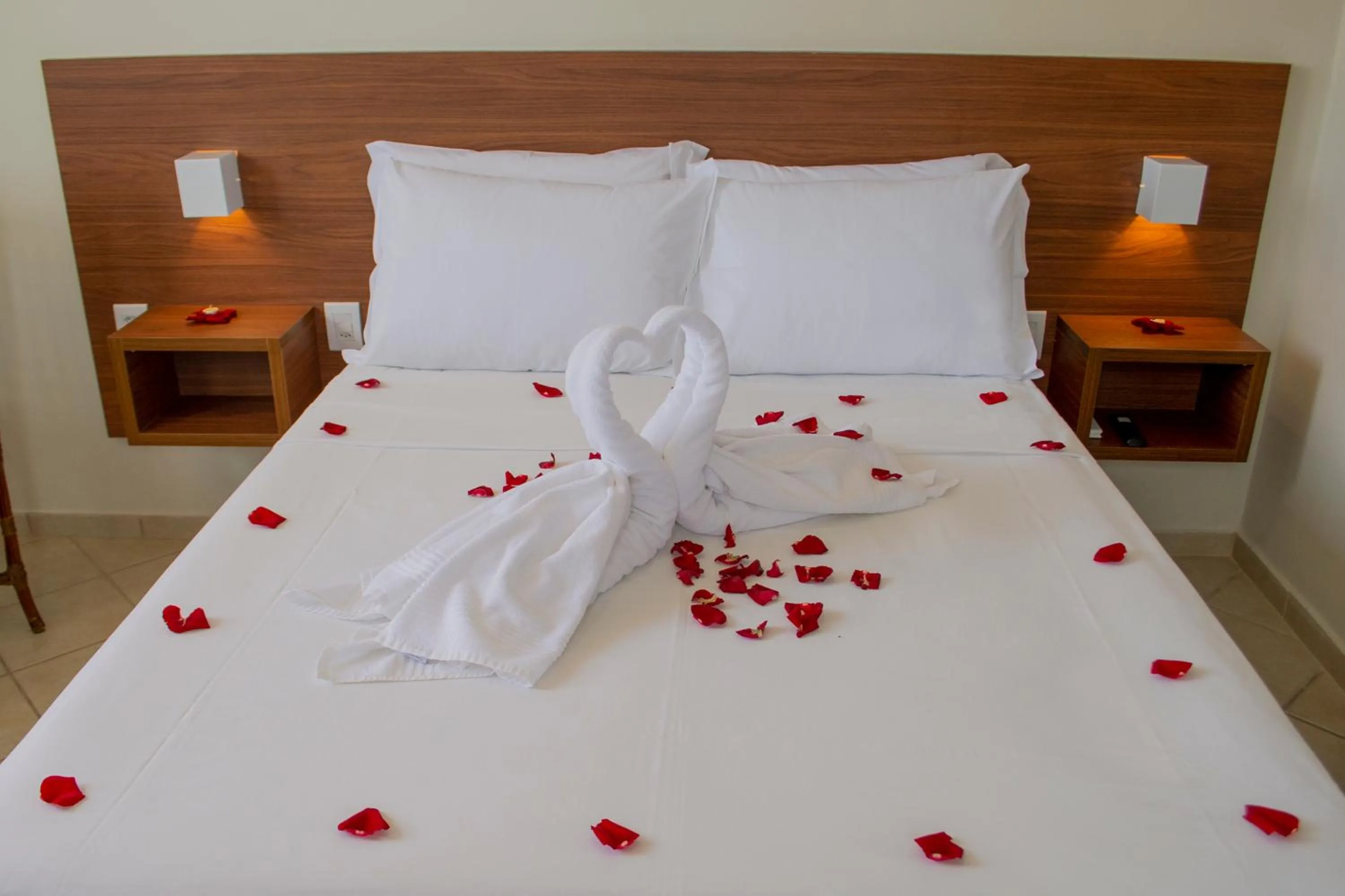 Bed in Pousada Laranja - Nova Administração