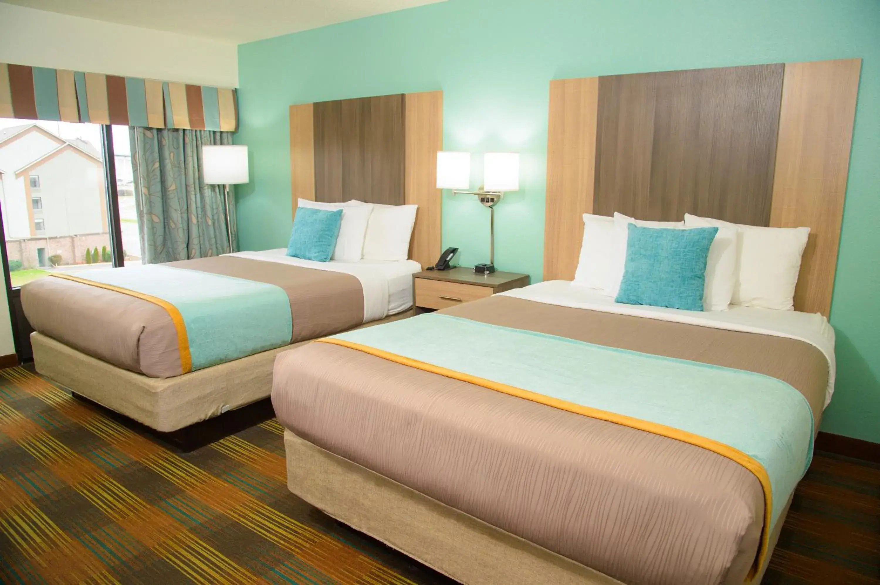 Bed in Pigeon River Inn Bed in Pigeon River Inn