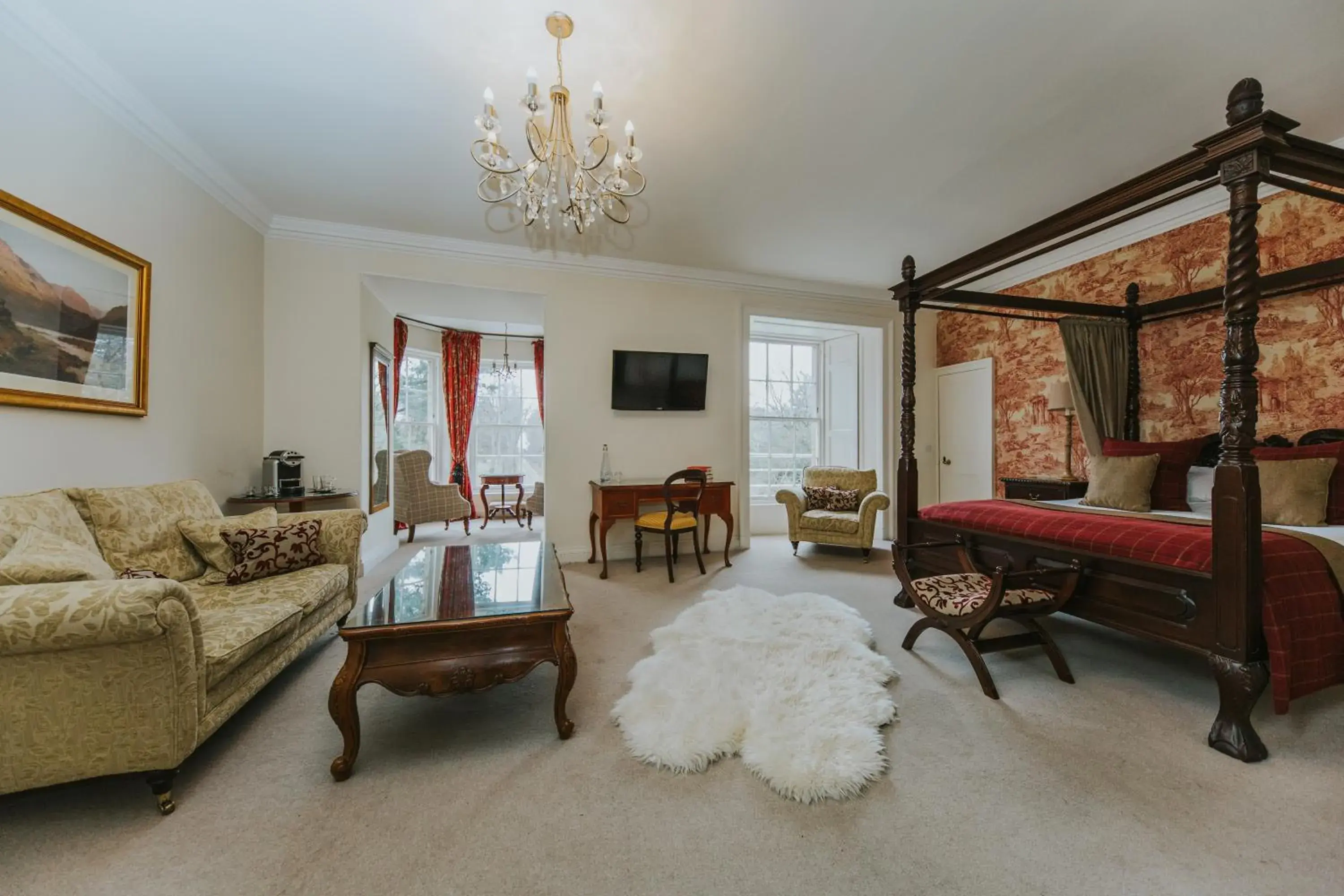 Bedroom, Bed in Carberry Tower Mansion House and Estate Bedroom, Bed in Carberry Tower Mansion House and Estate