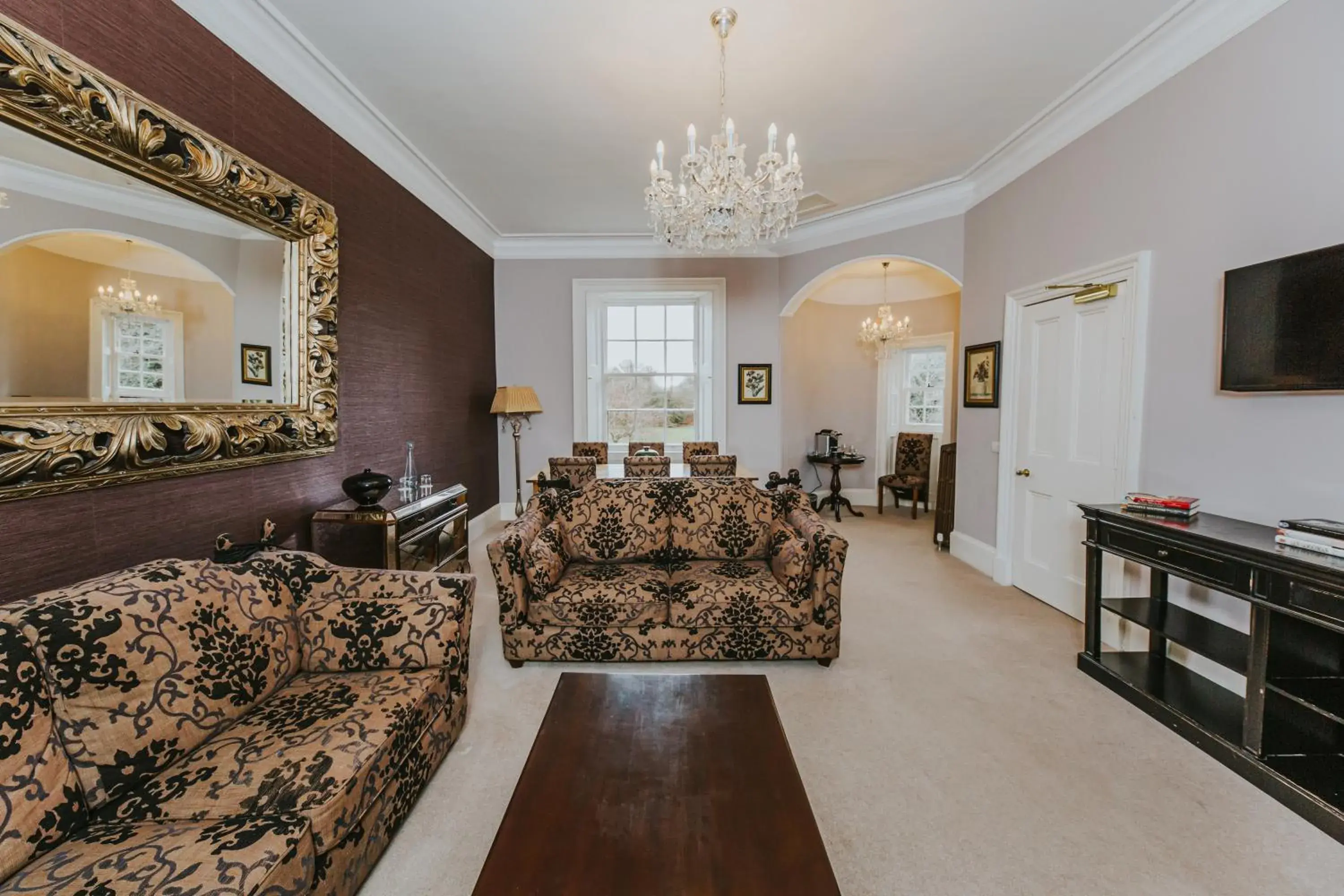 Living room in Carberry Tower Mansion House and Estate Living room in Carberry Tower Mansion House and Estate