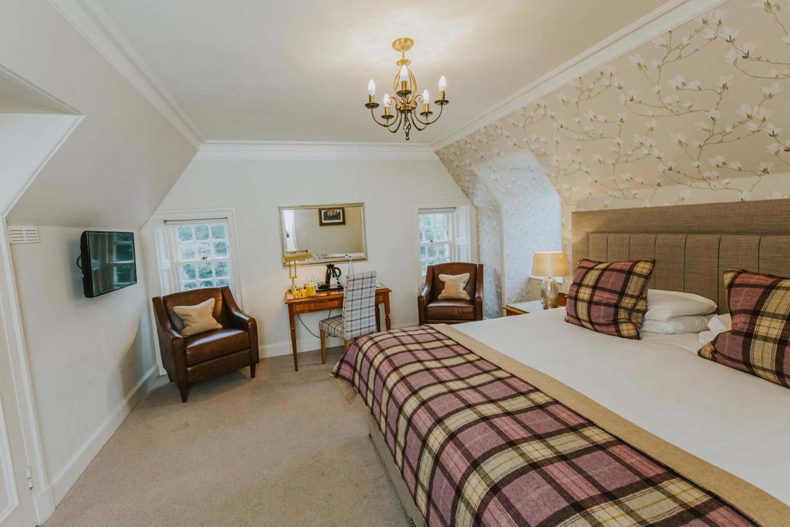 Bedroom, Bed in Carberry Tower Mansion House and Estate