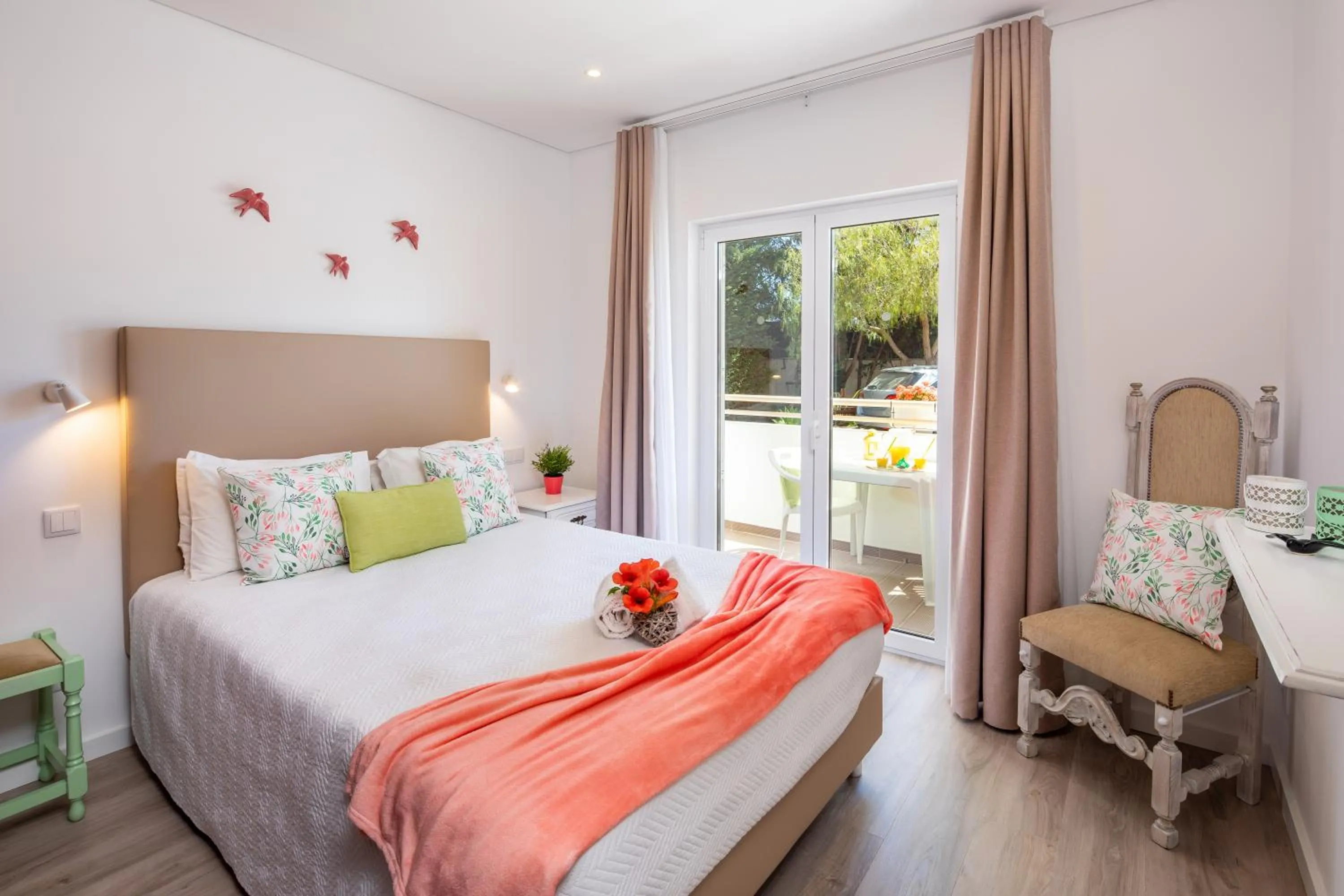 Spring, Bed in Apartamentos Flor da Laranja, Albufeira by AlgarveBlossom