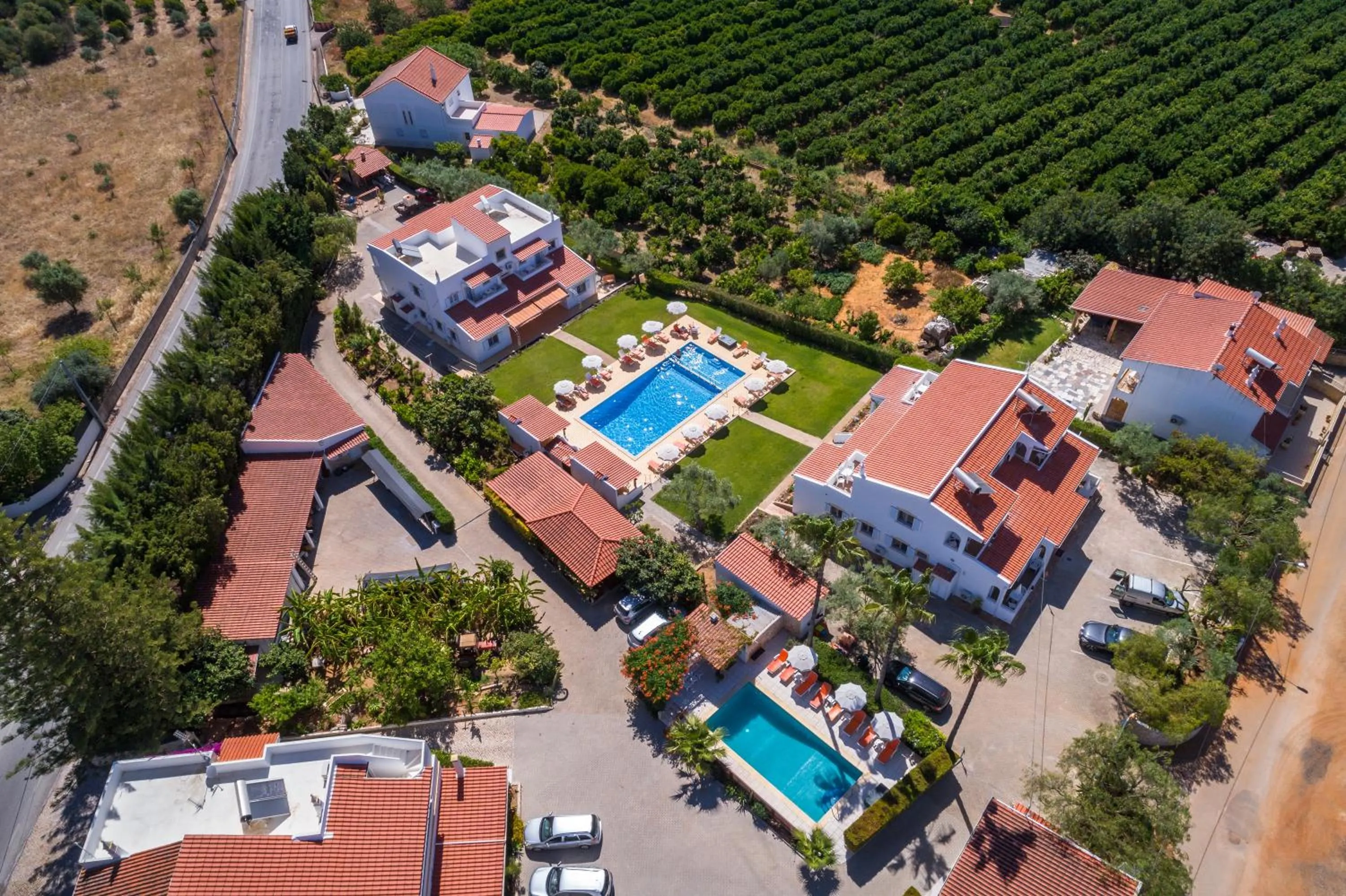 Bird's eye view in Apartamentos Flor da Laranja, Albufeira by AlgarveBlossom
