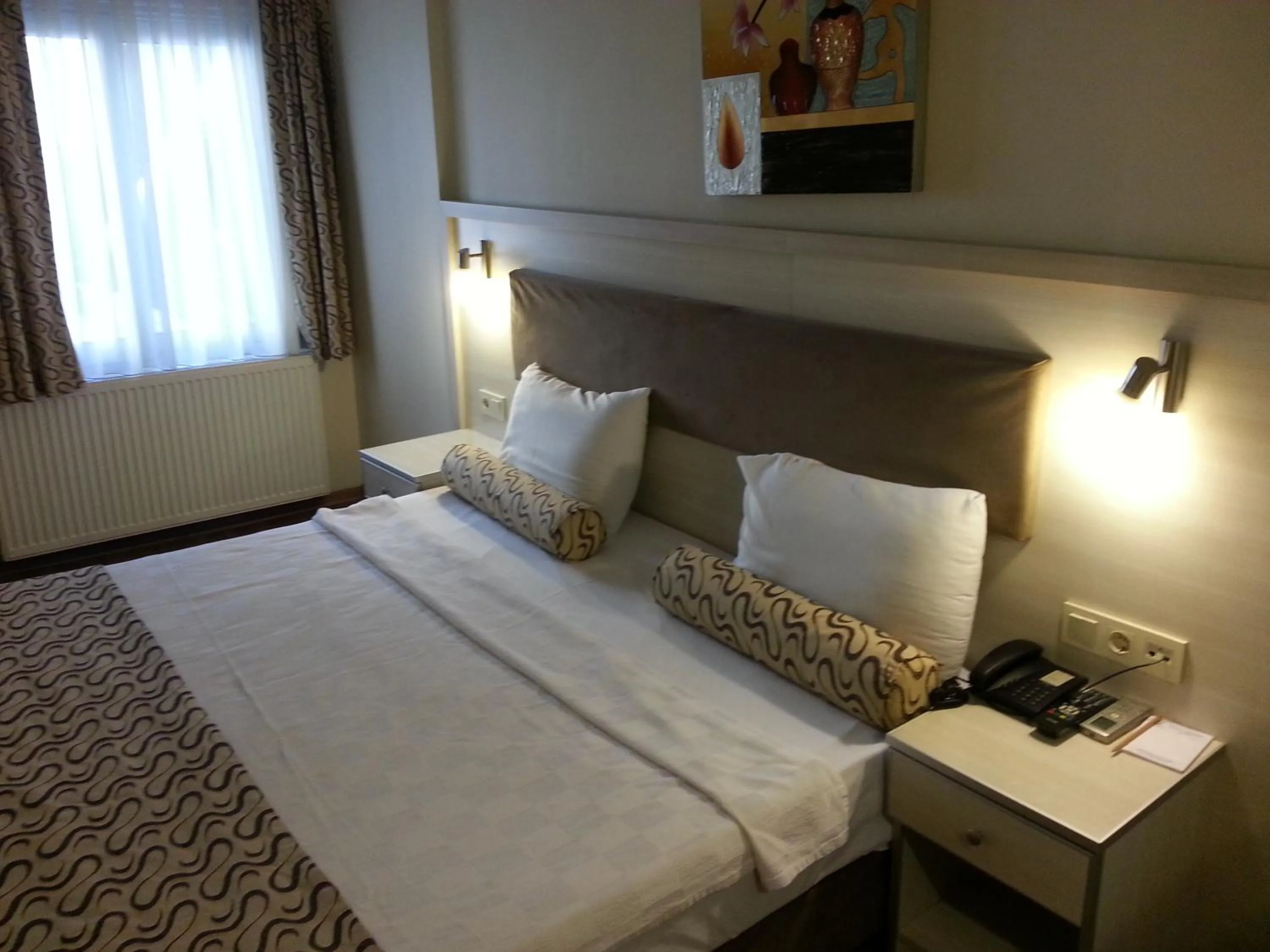 Bed in Grand Zeybek Hotel