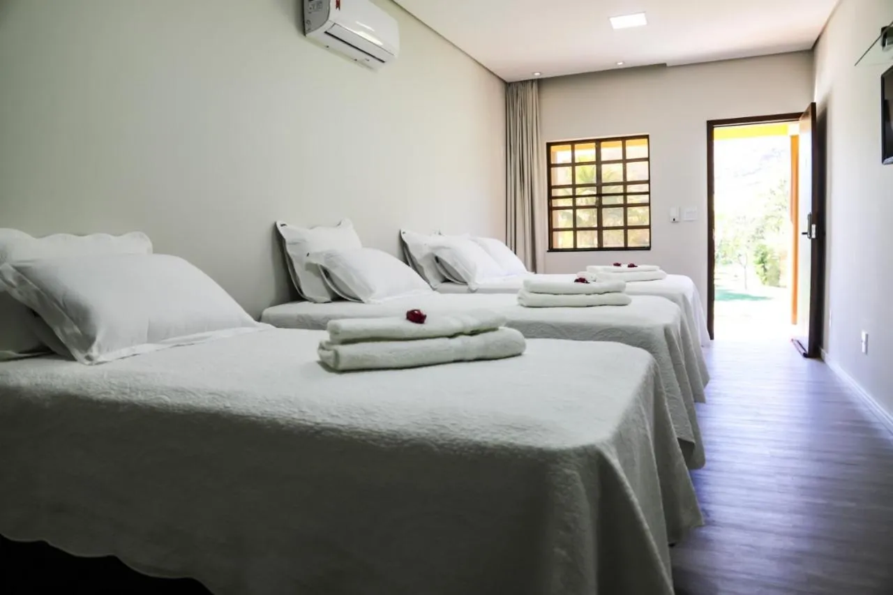 Bathroom, Bed in Pousada Cateto - Zona Rural