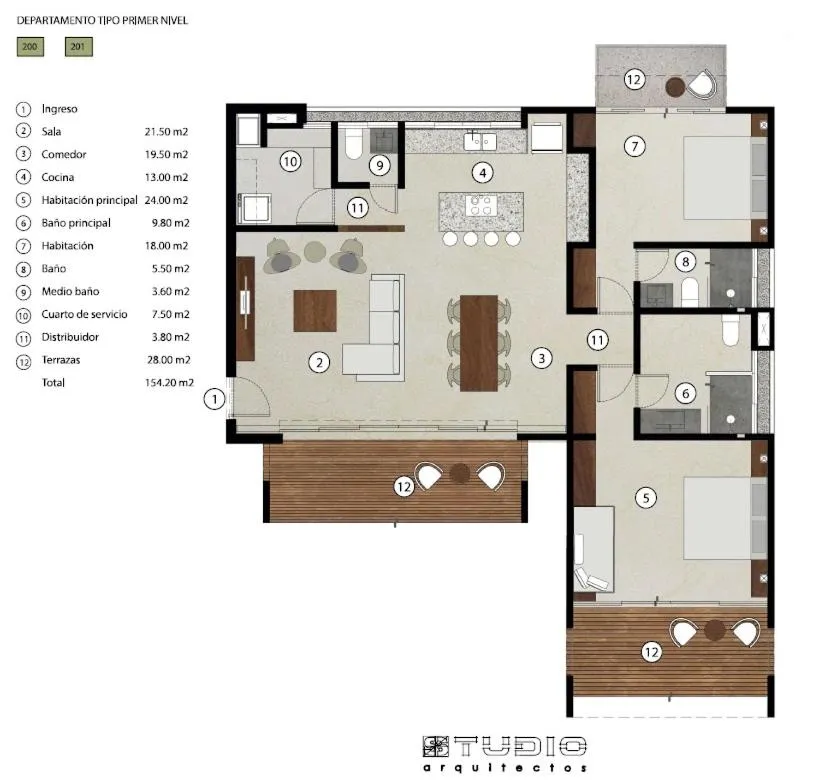 Floor plan in Tulsayab luxury development