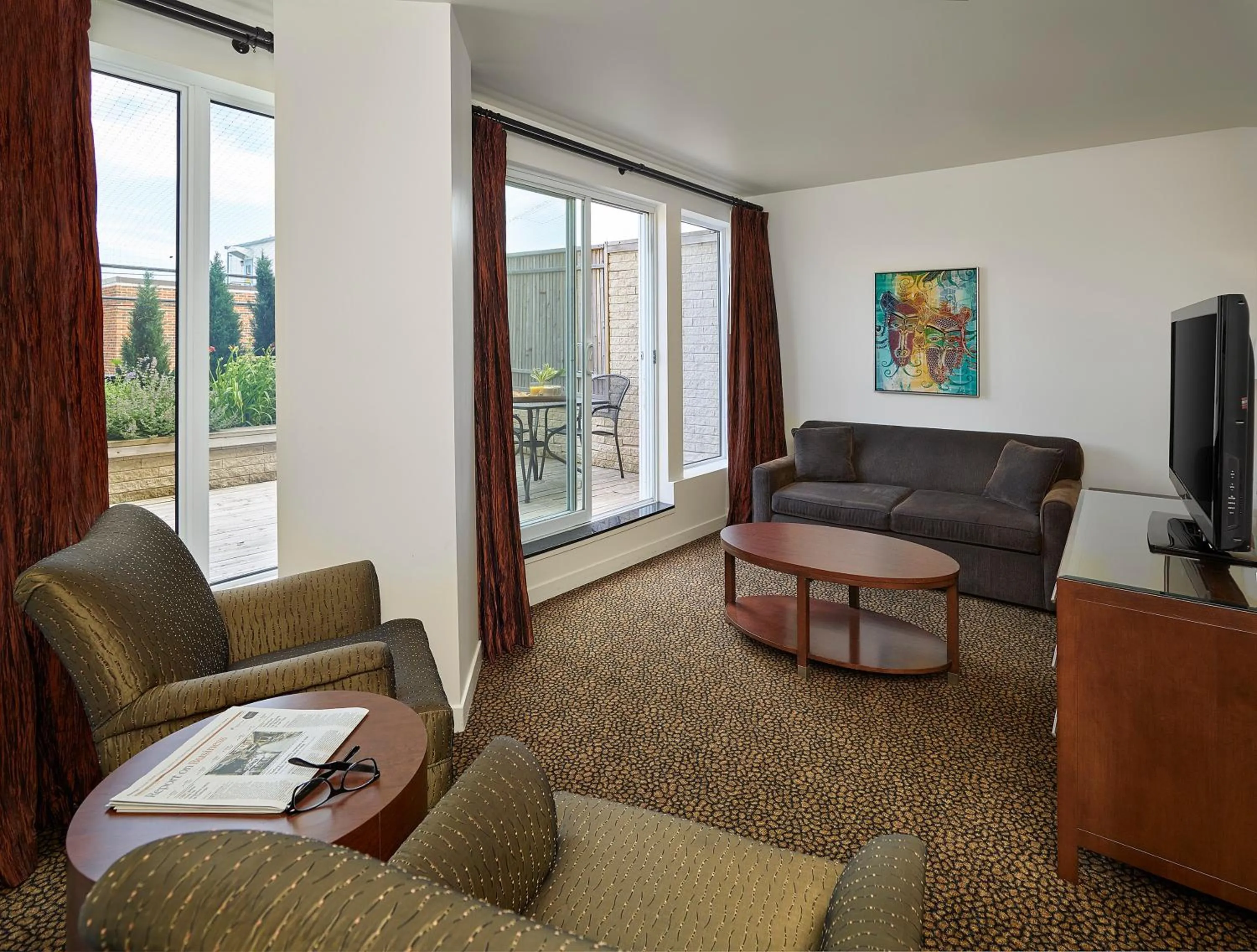 Seating area in Metterra Hotel on Whyte