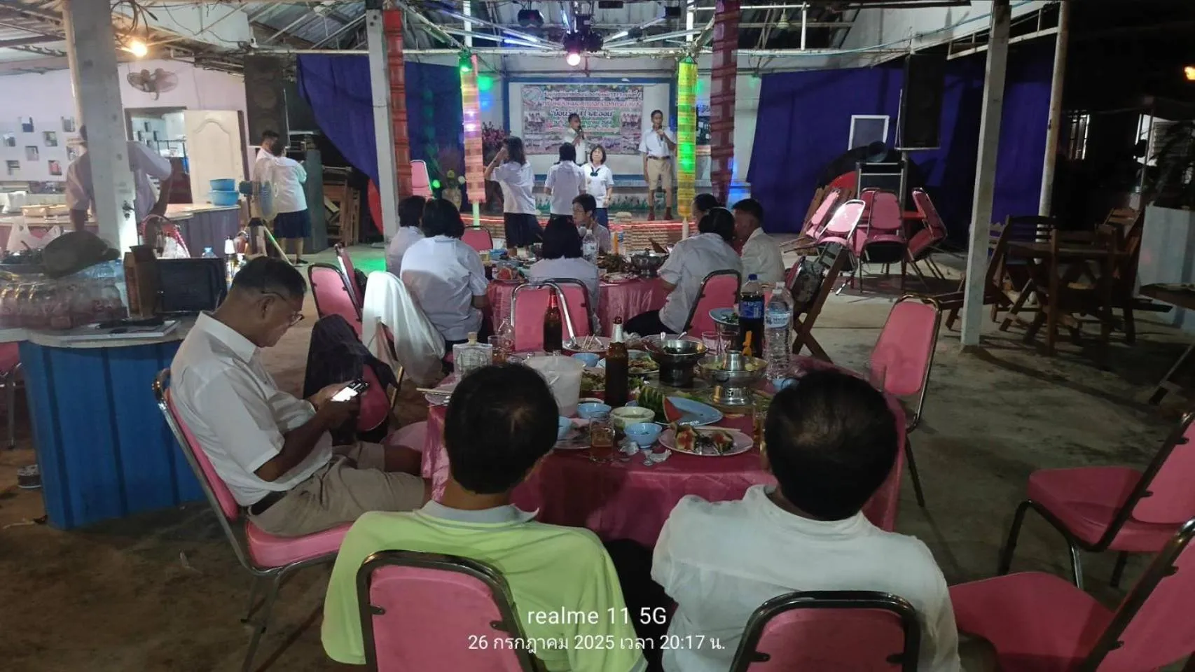 Evening entertainment in ฺBaan Rai Ing Doi