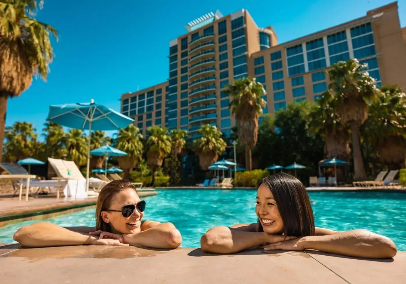 Swimming pool in Agua Caliente Casino Rancho Mirage Swimming pool in Agua Caliente Casino Rancho Mirage