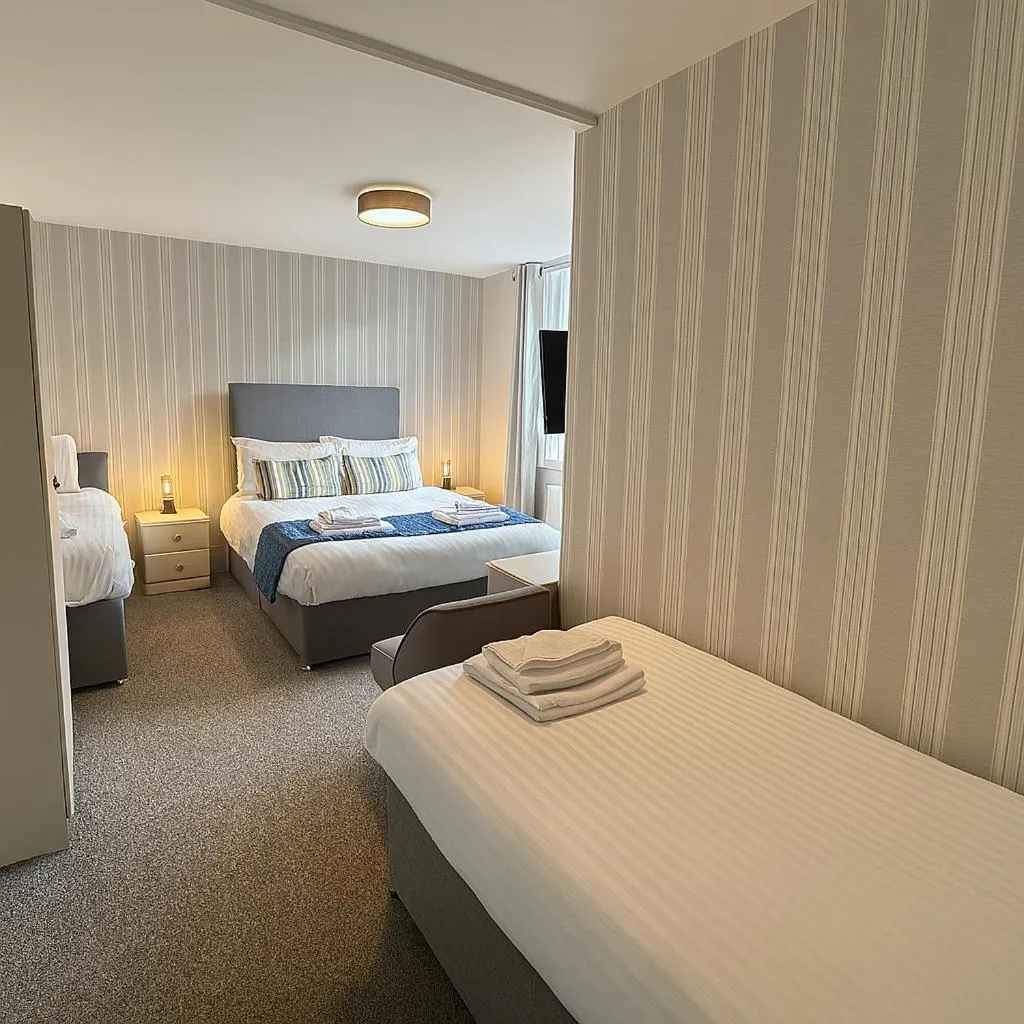 Bed in The Hand Hotel