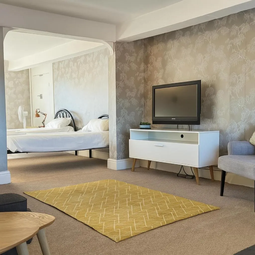 Bed in The Hand Hotel