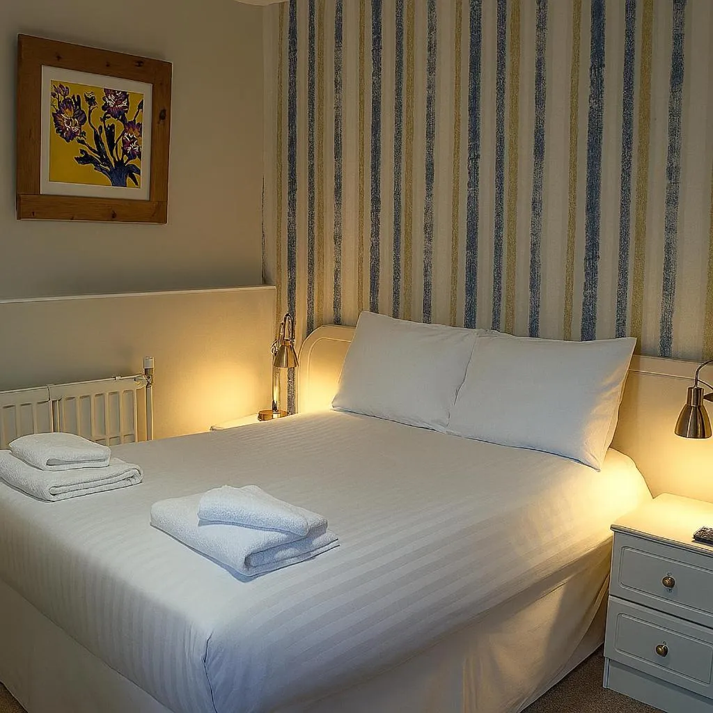 Bed in The Hand Hotel