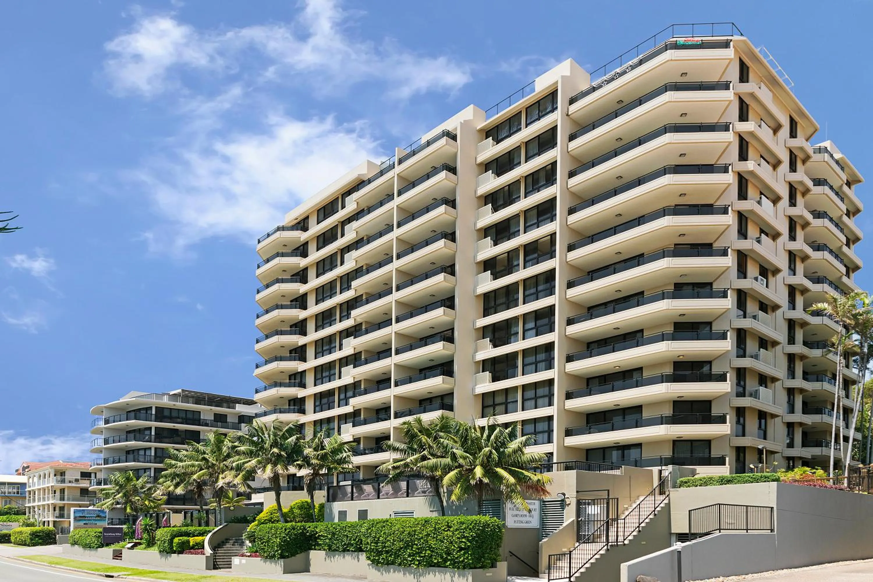 Facade/entrance in Clubb Coolum Beach Resort Sunshine Coast