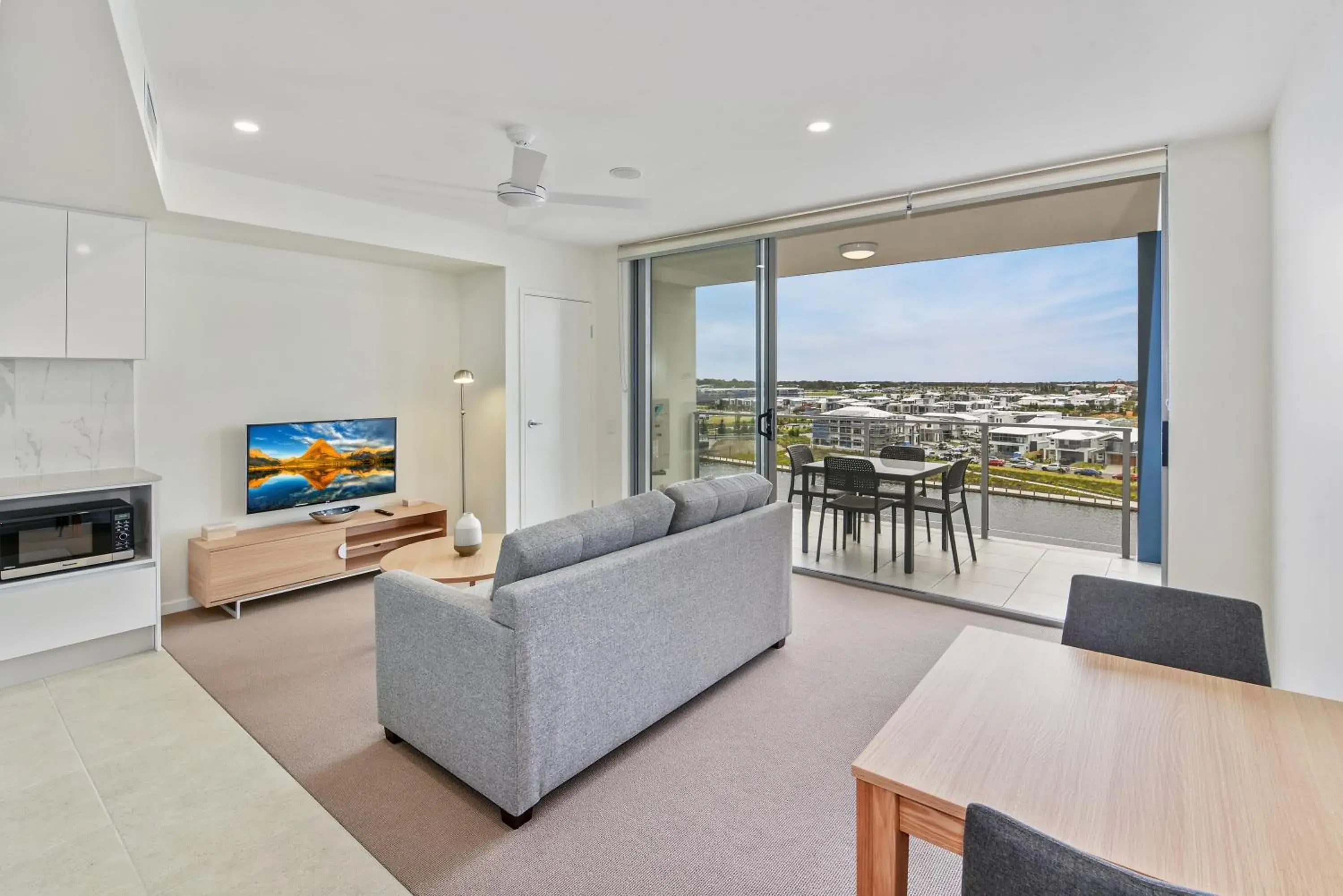 Living room in Aquarius Kawana Living room in Aquarius Kawana
