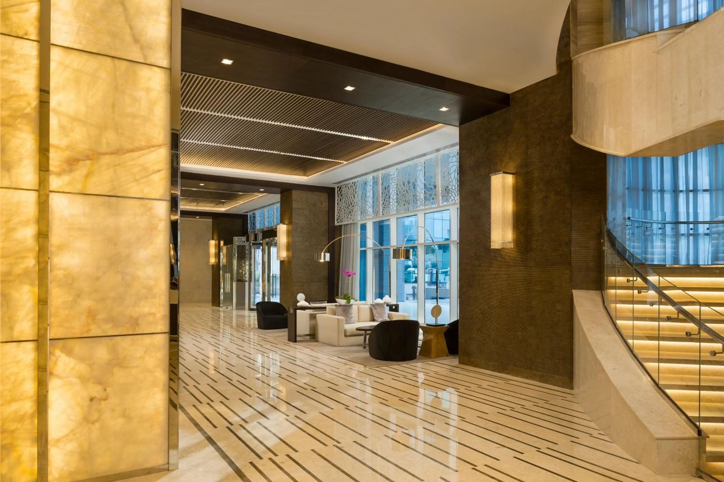 Lobby or reception in Beach Rotana Residences