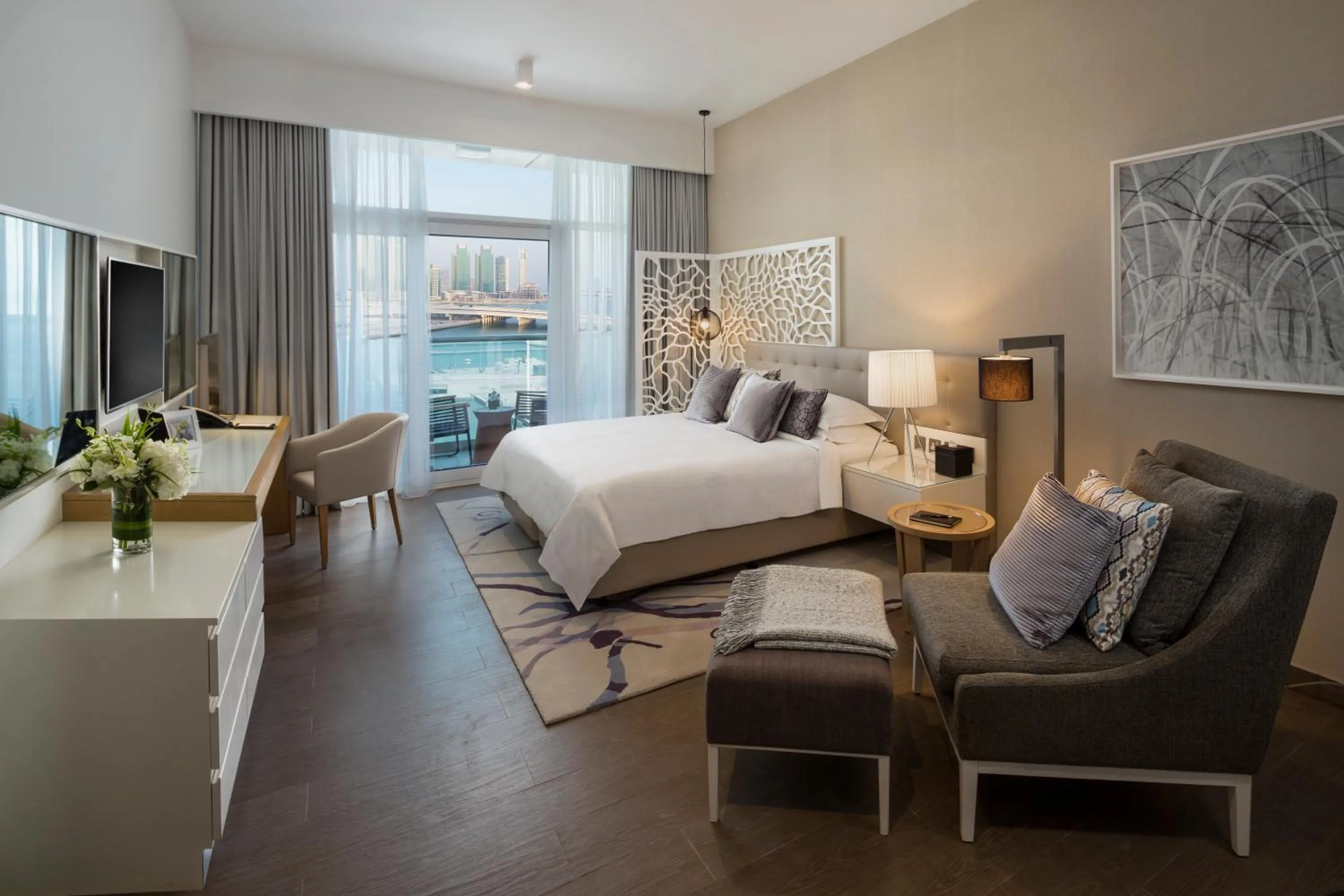 TV and multimedia, Bed in Beach Rotana Residences