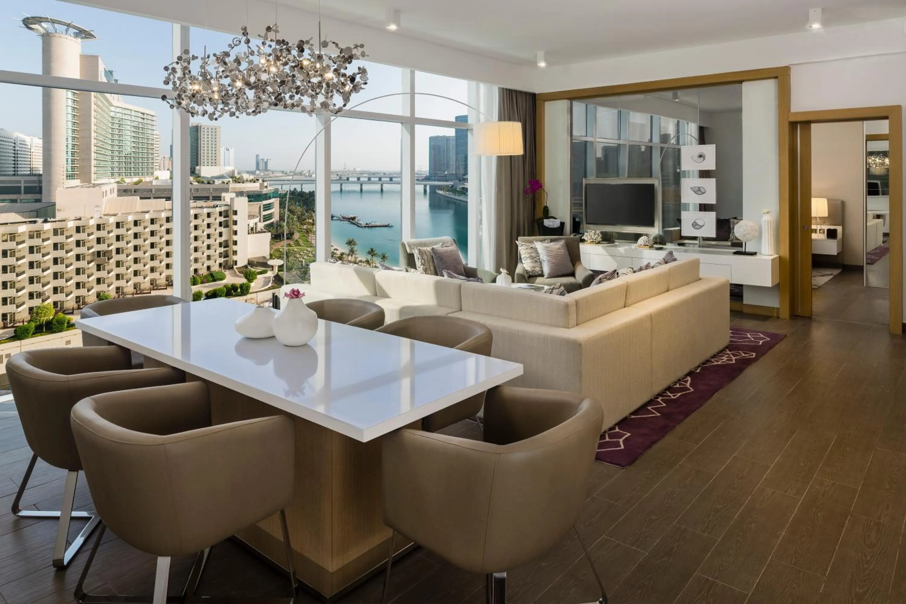 Living room in Beach Rotana Residences