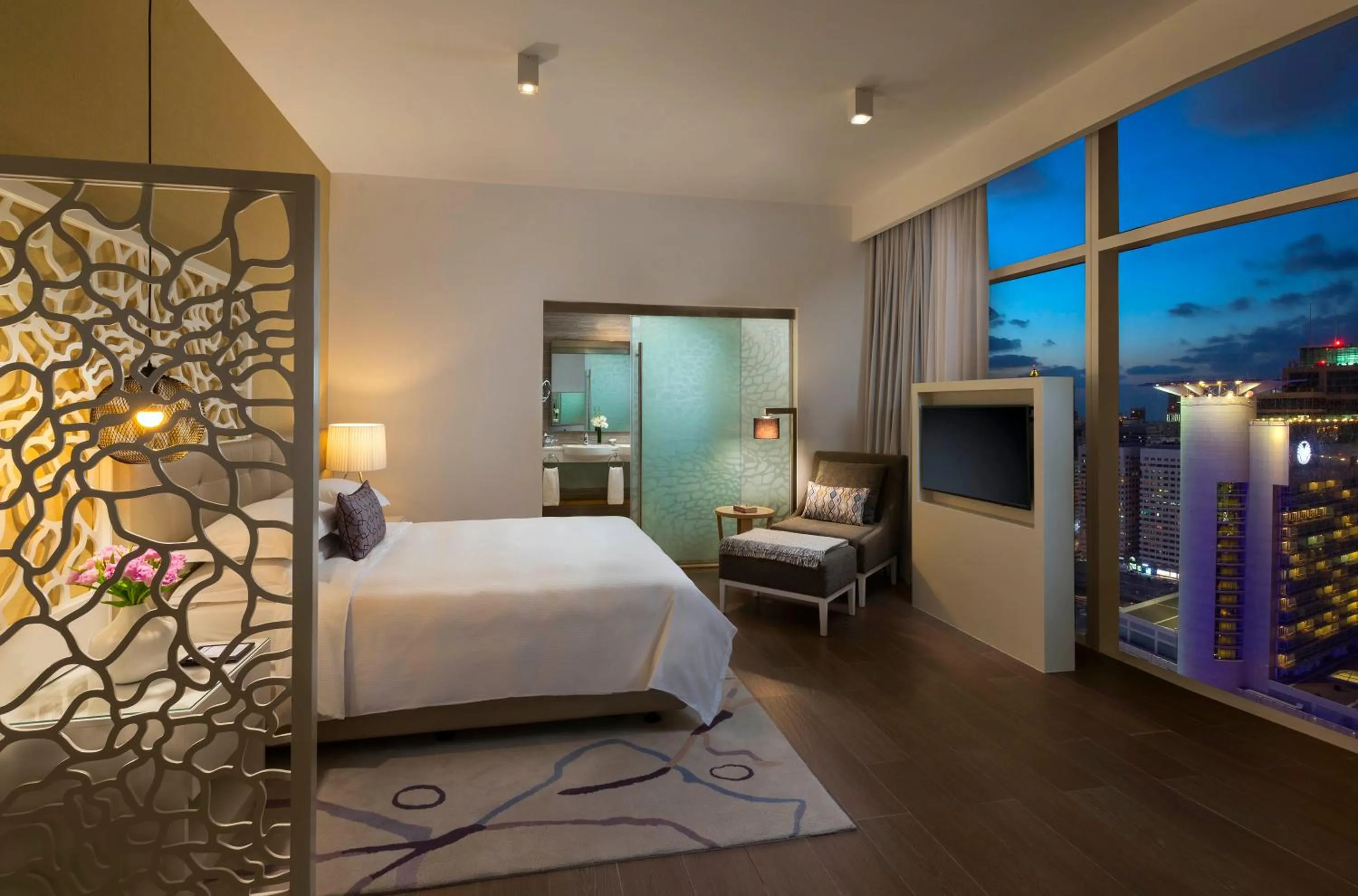 Bedroom, Bed in Beach Rotana Residences