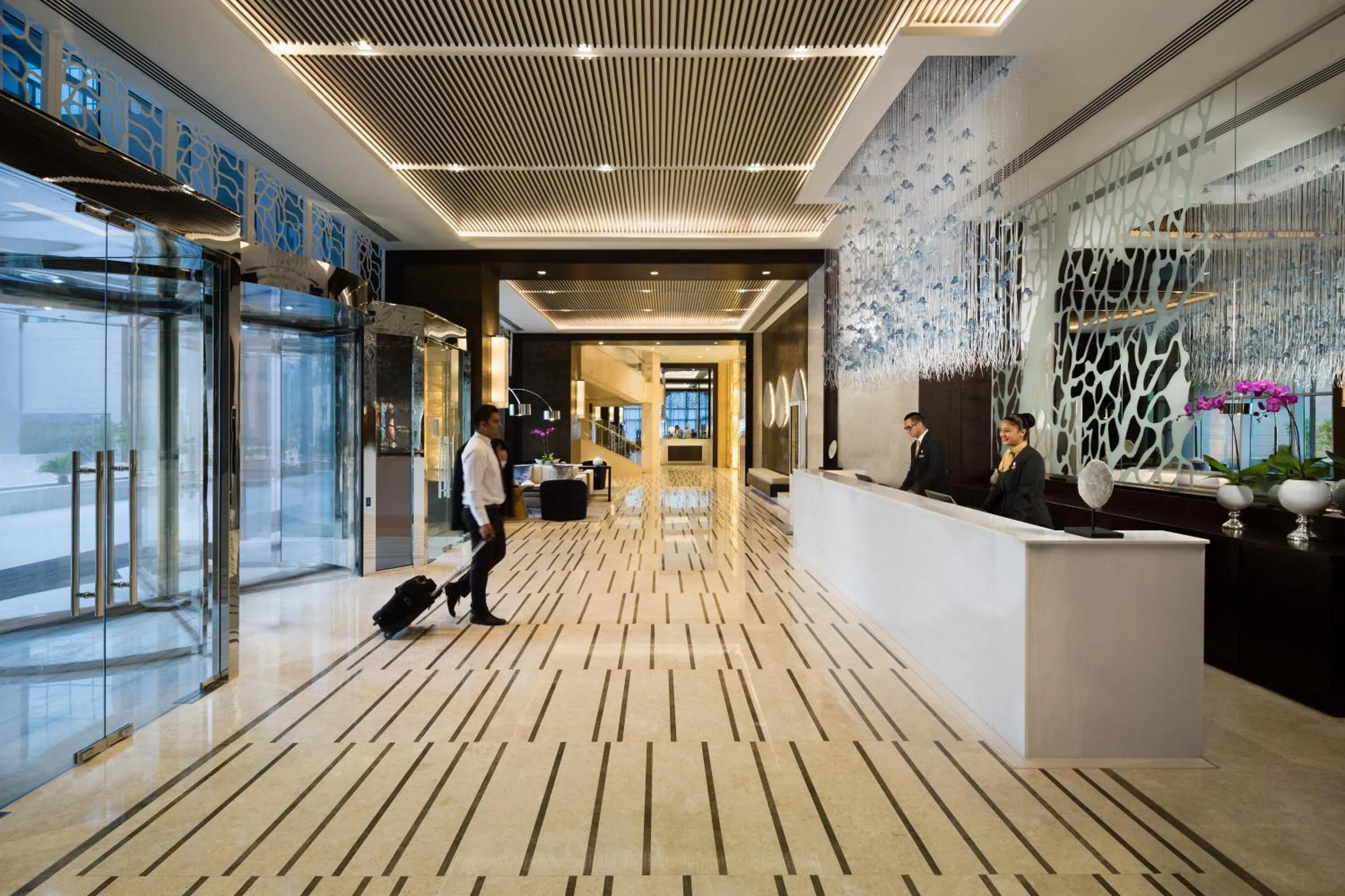 Lobby or reception in Beach Rotana Residences