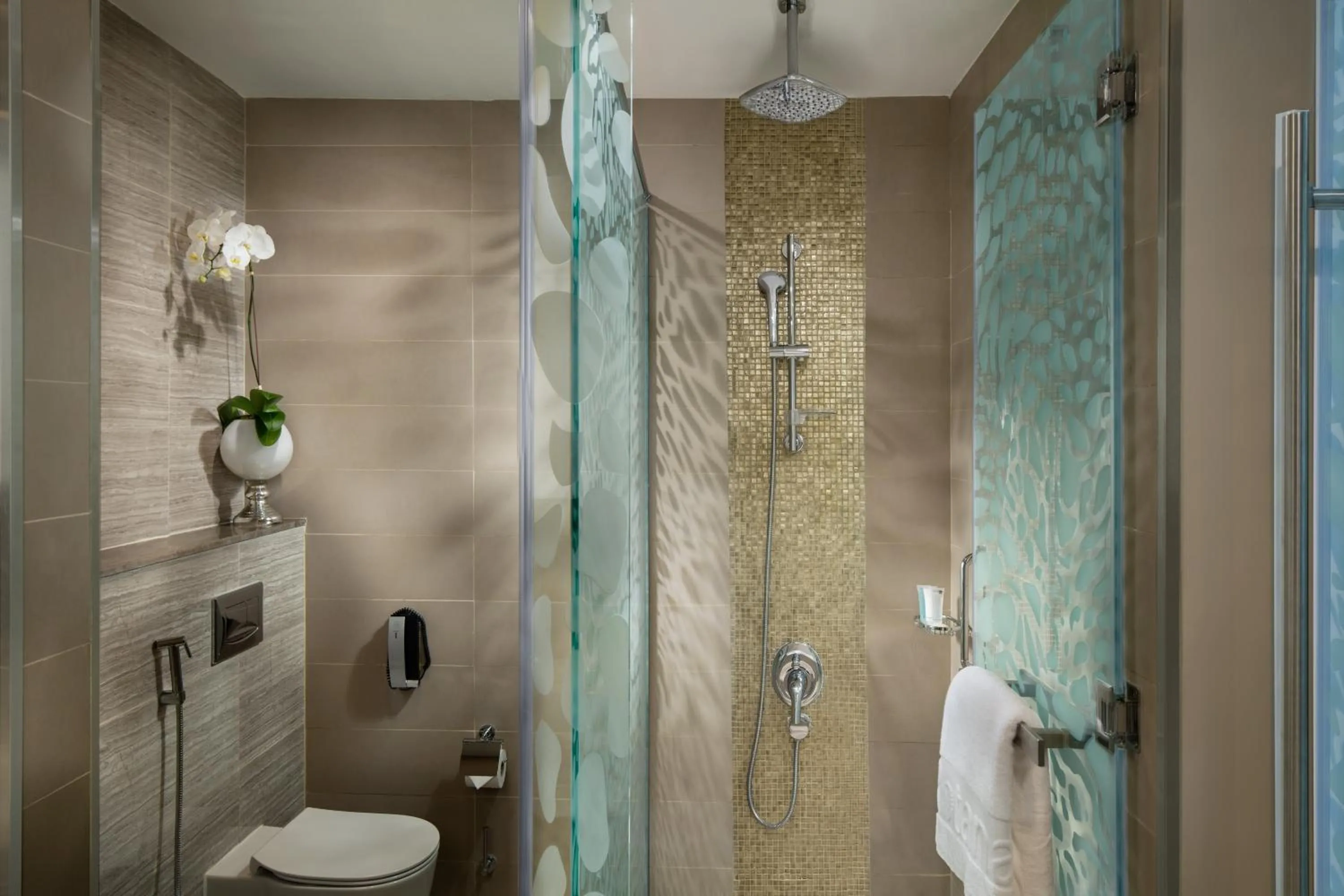 Shower in Beach Rotana Residences