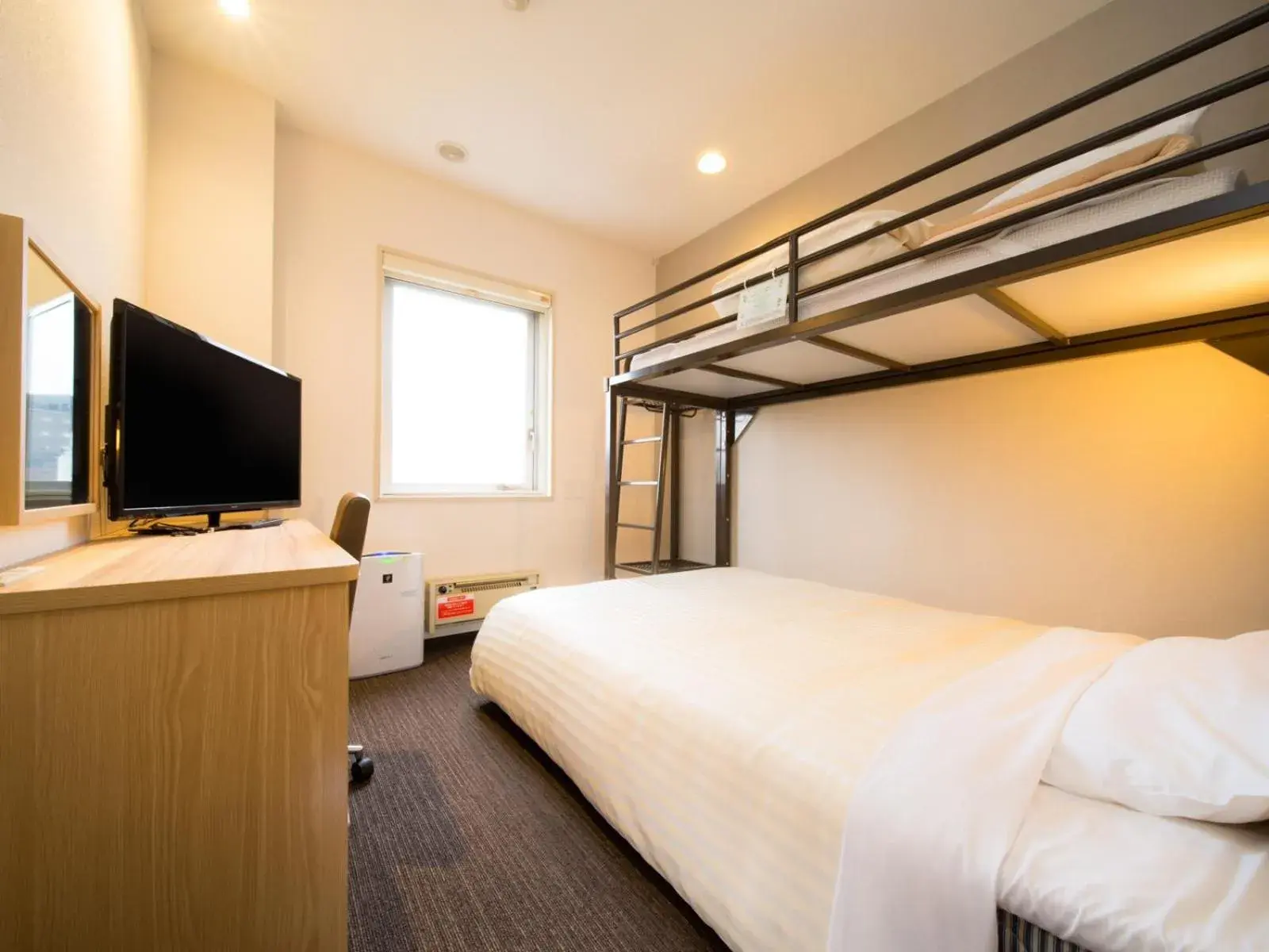 Bed in Super Hotel Kitami Bed in Super Hotel Kitami