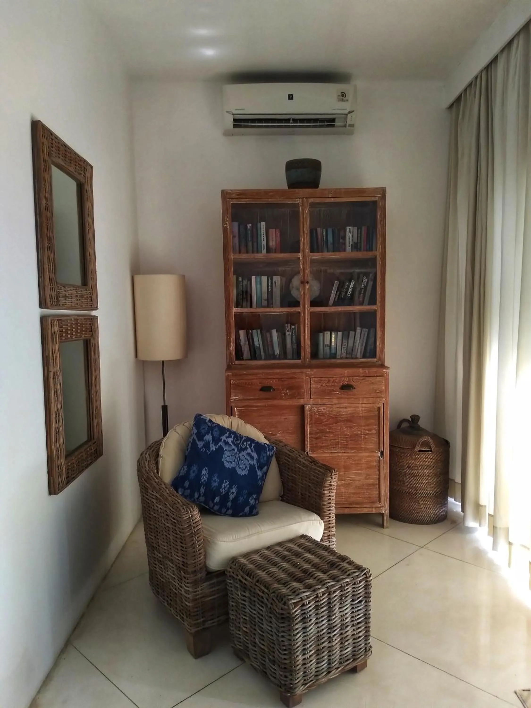 Library in Villa Sahaja