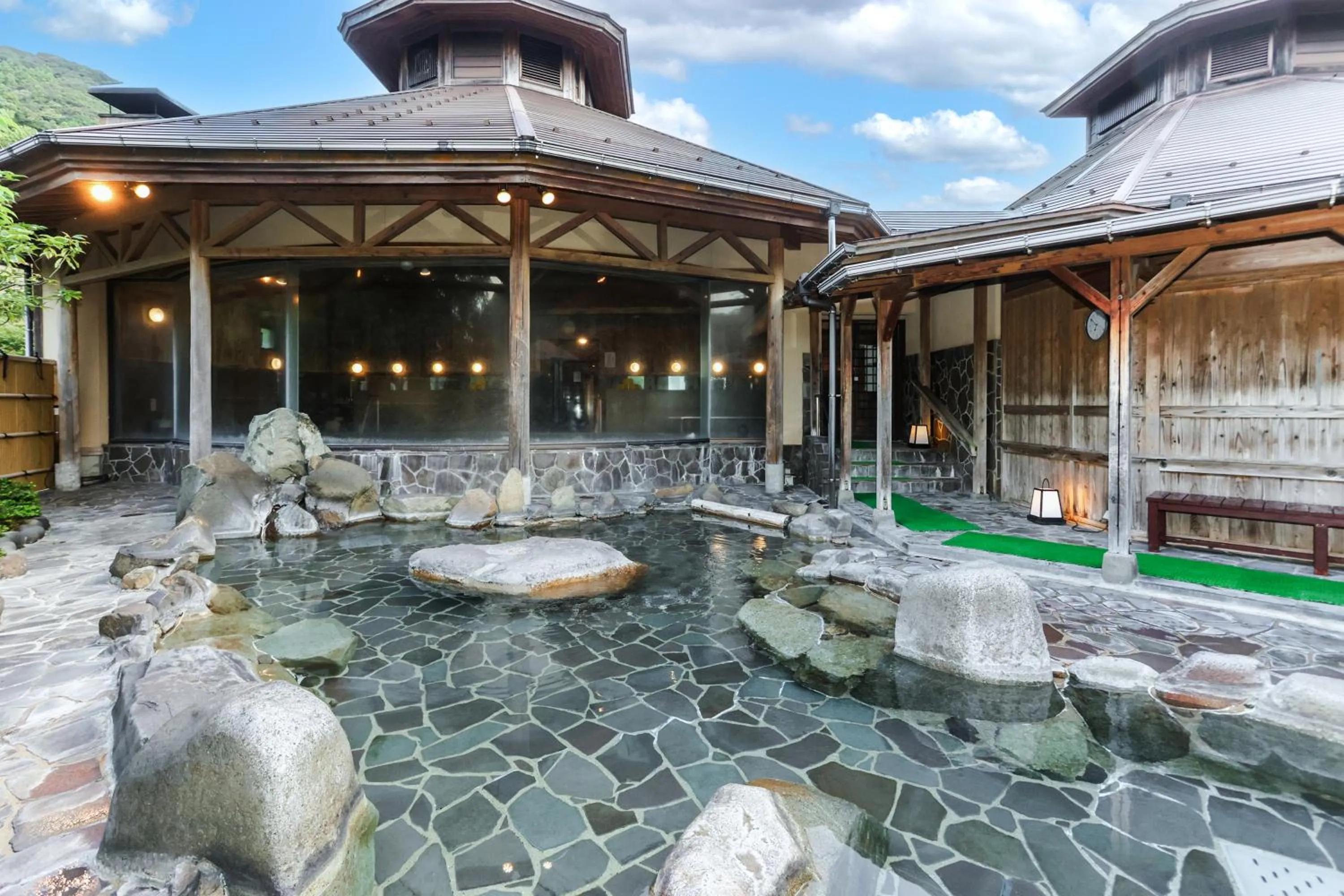 Hot Spring Bath in Ichinomata Onsen Grand Hotel