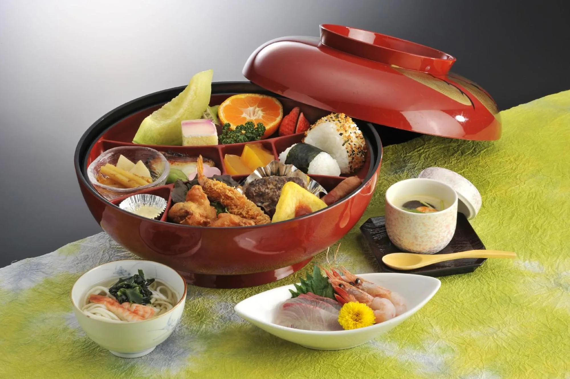 Asian breakfast in Ichinomata Onsen Grand Hotel