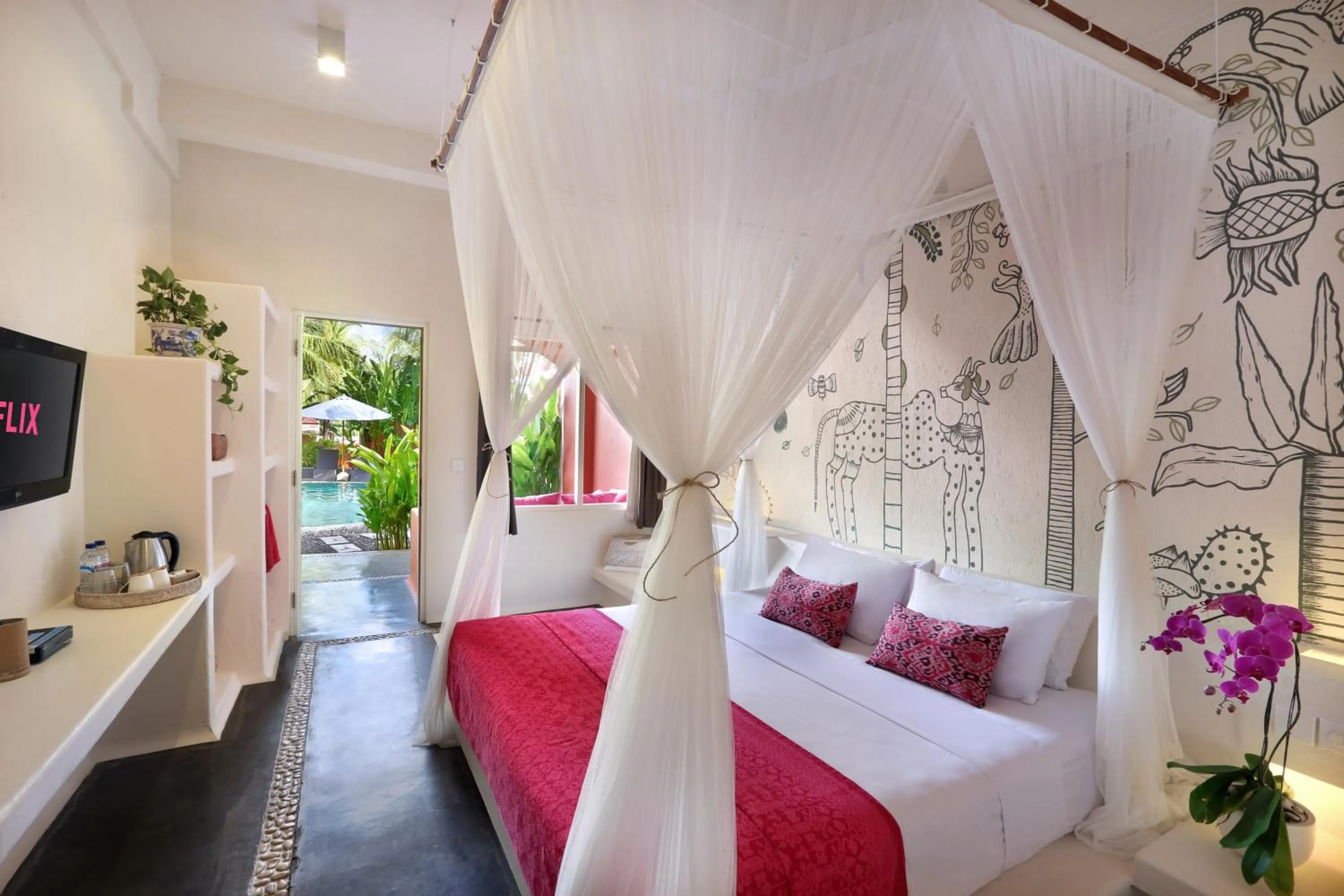 Bed in PinkCoco Uluwatu - Constant Surprises & for Cool Adults Only