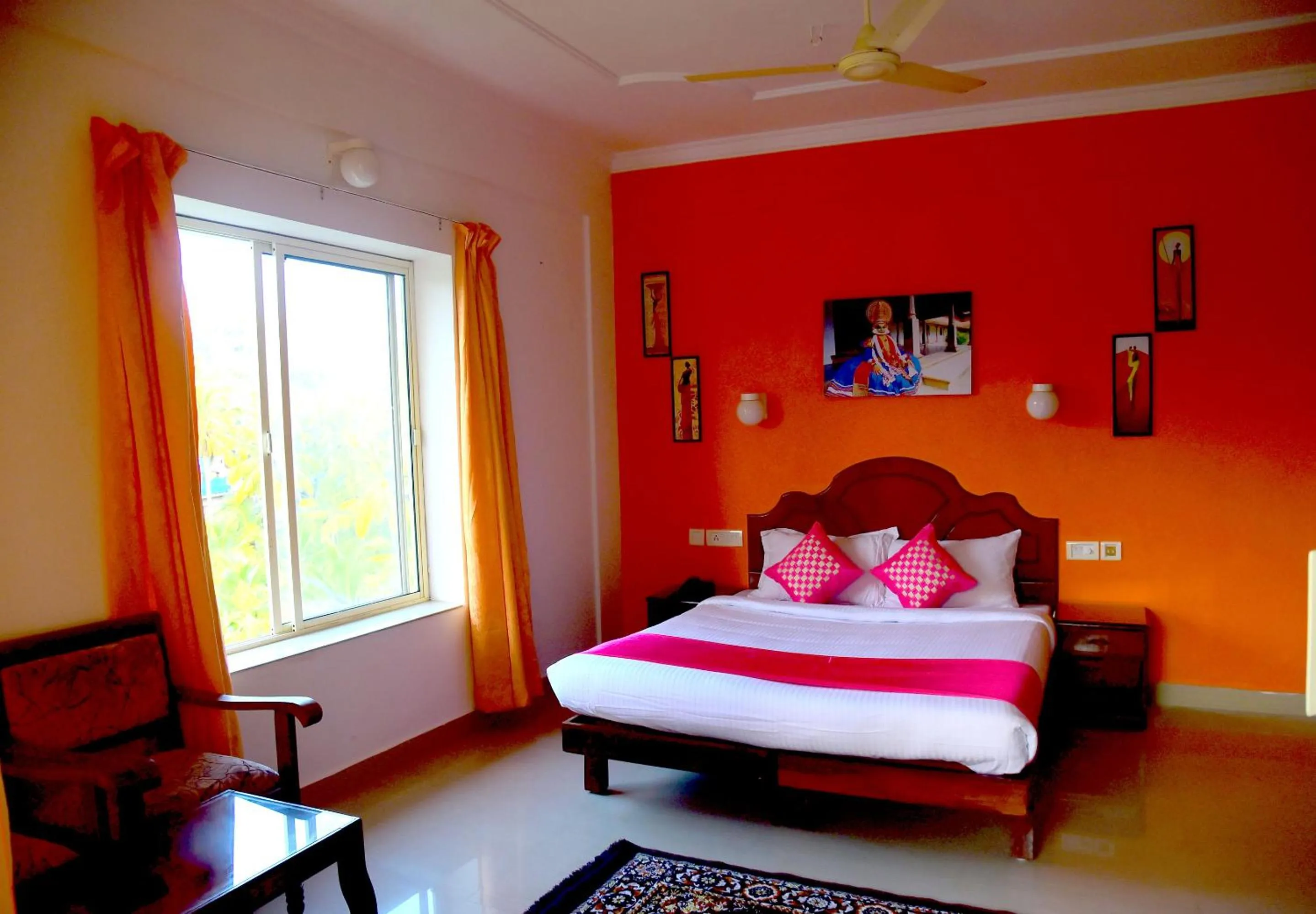 Bed in Ocean Bay Ayurvedic Beach Resort