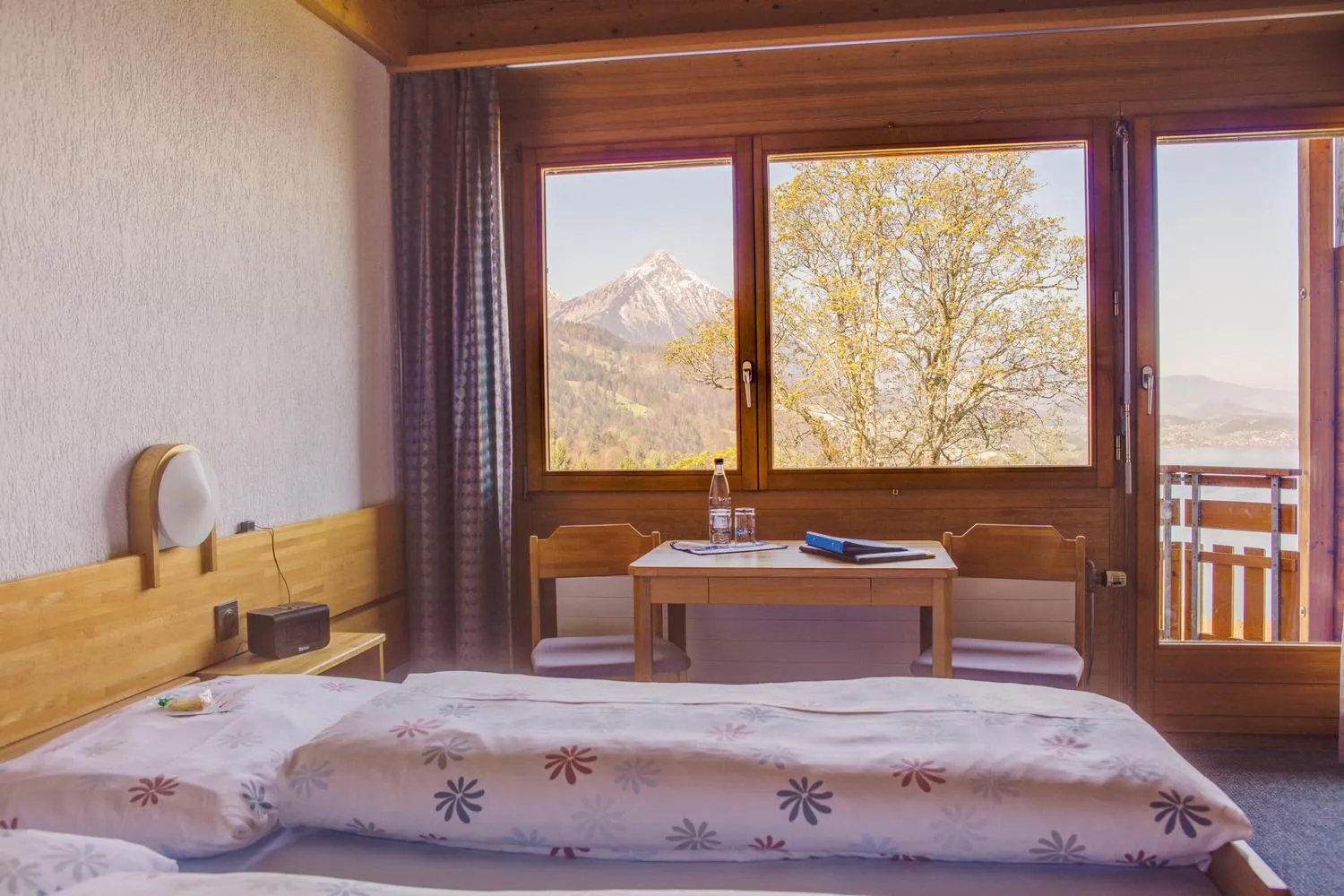 Double Room with Lake View in Hotel Meielisalp