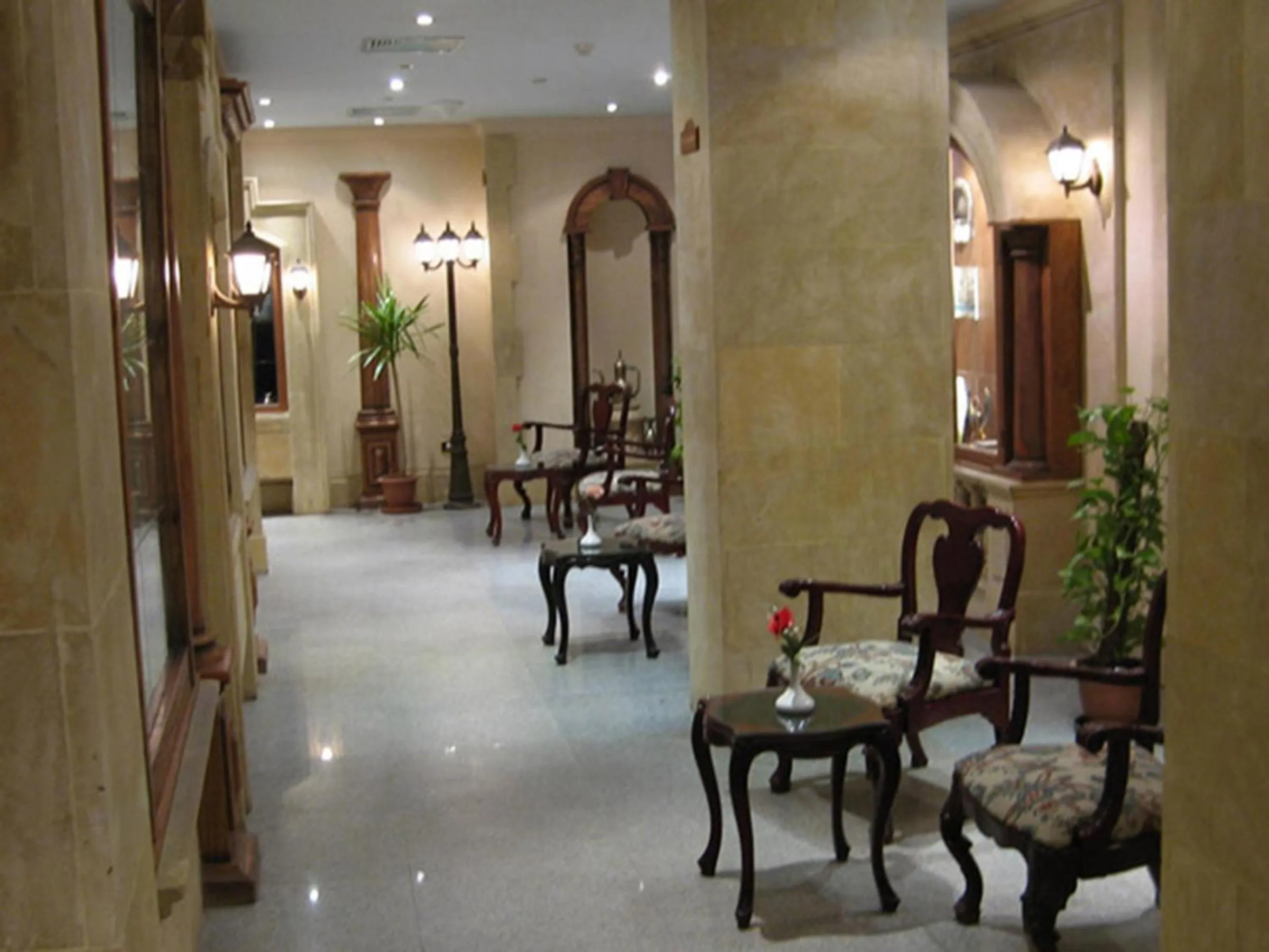 Seating area in Philippe Luxor Hotel