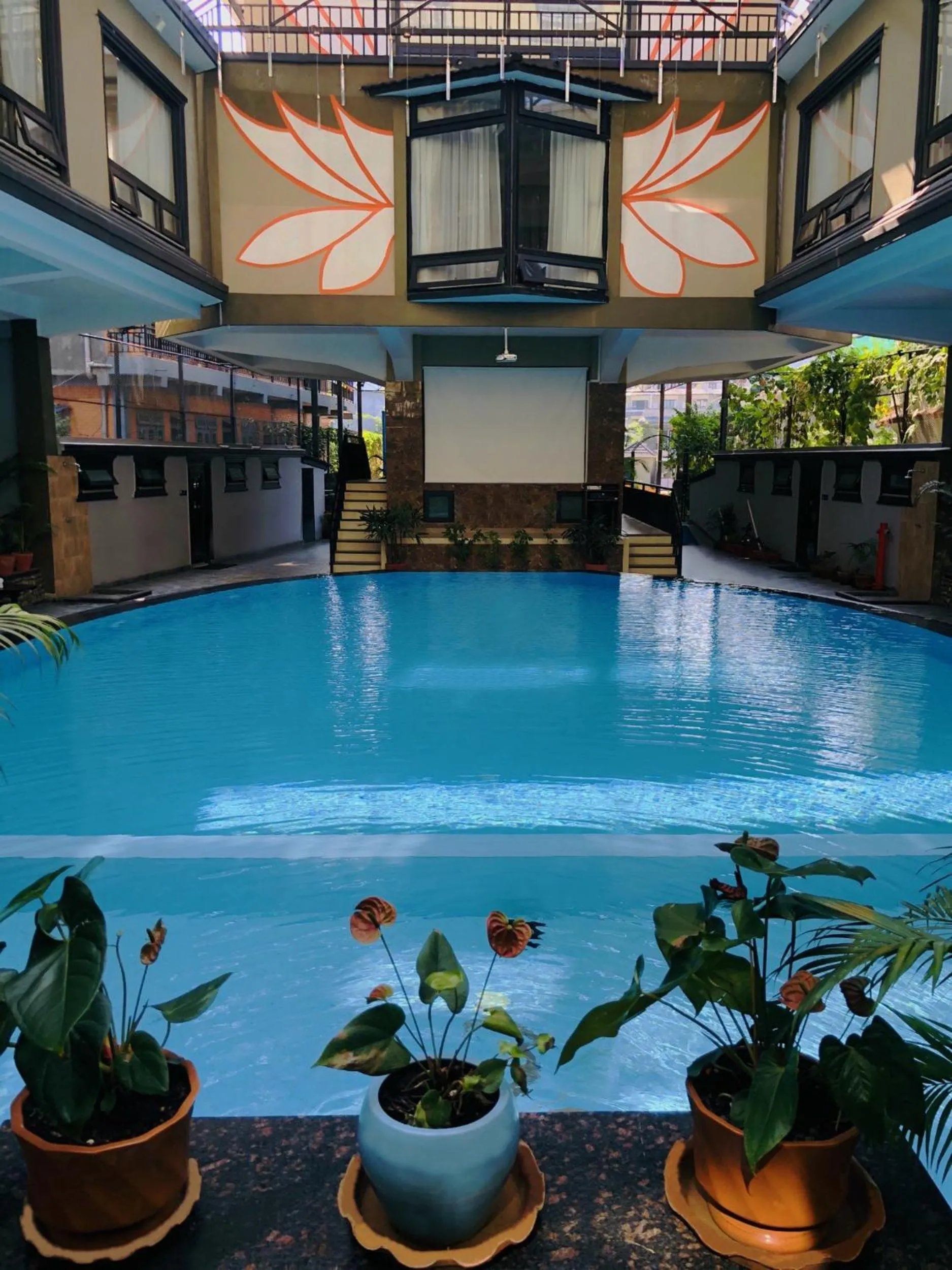 Swimming pool in Hotel Sarowar Pokhara-Luxury Hospitality in the Heart of Pokhara
