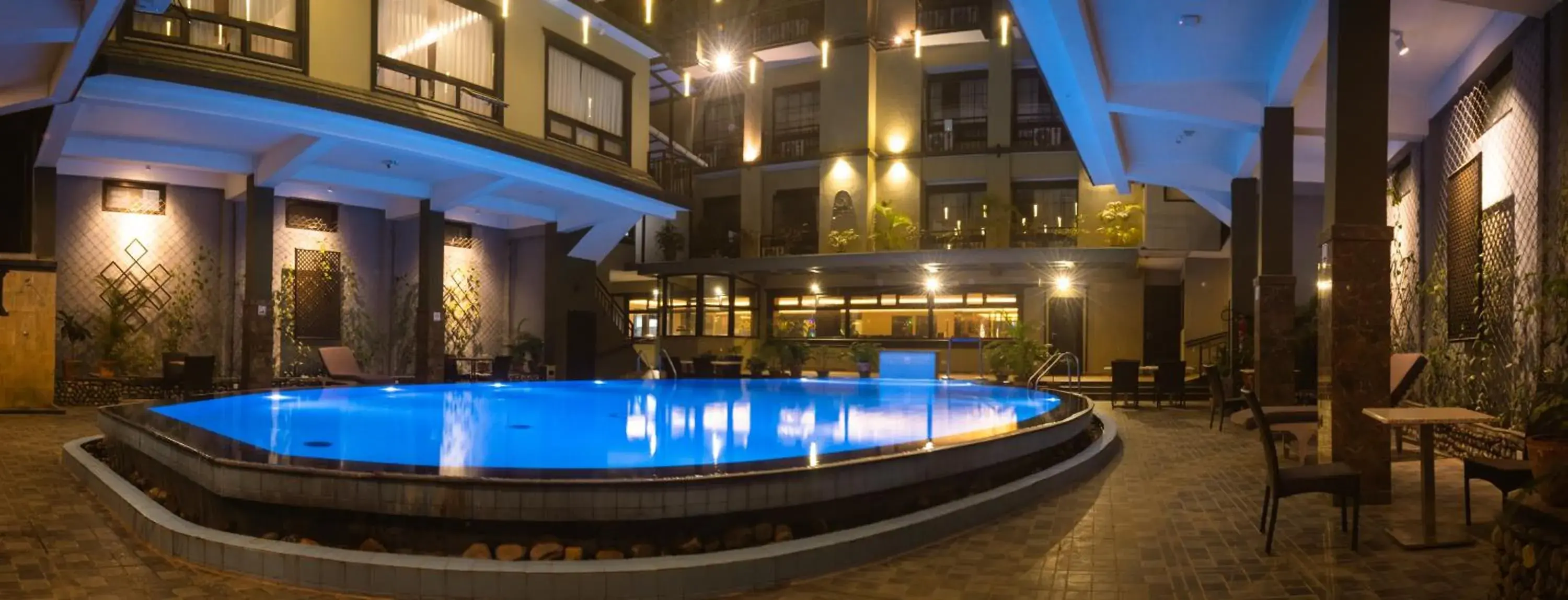 Swimming pool in Hotel Sarowar Pokhara-Luxury Hospitality in the Heart of Pokhara Swimming pool in Hotel Sarowar Pokhara-Luxury Hospitality in the Heart of Pokhara