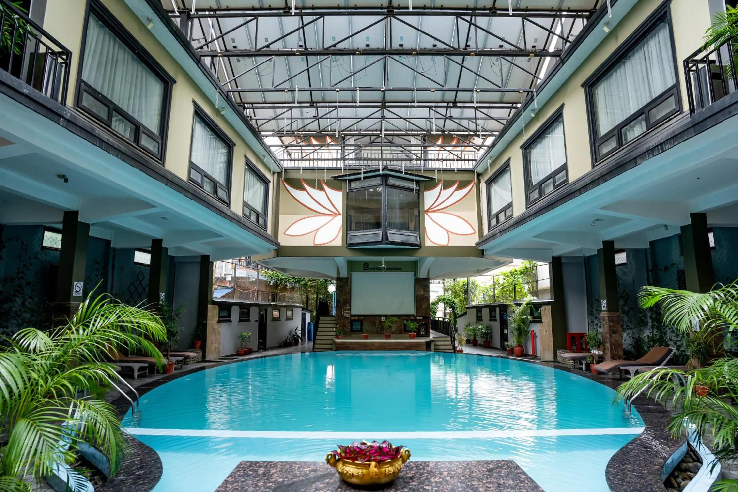 Pool view in Hotel Sarowar Pokhara-Luxury Hospitality in the Heart of Pokhara