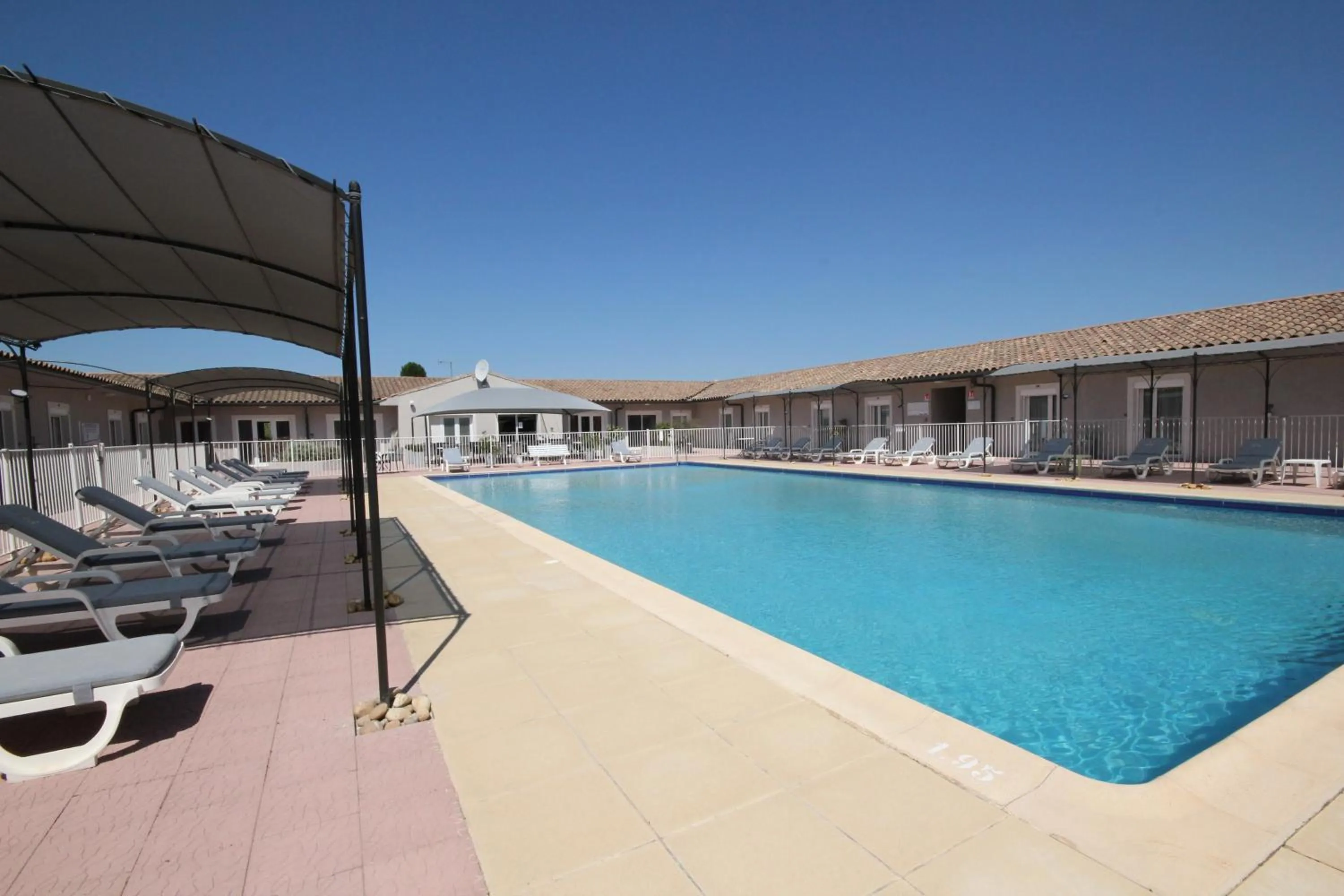 Pool view in Hôtel Saint Louis