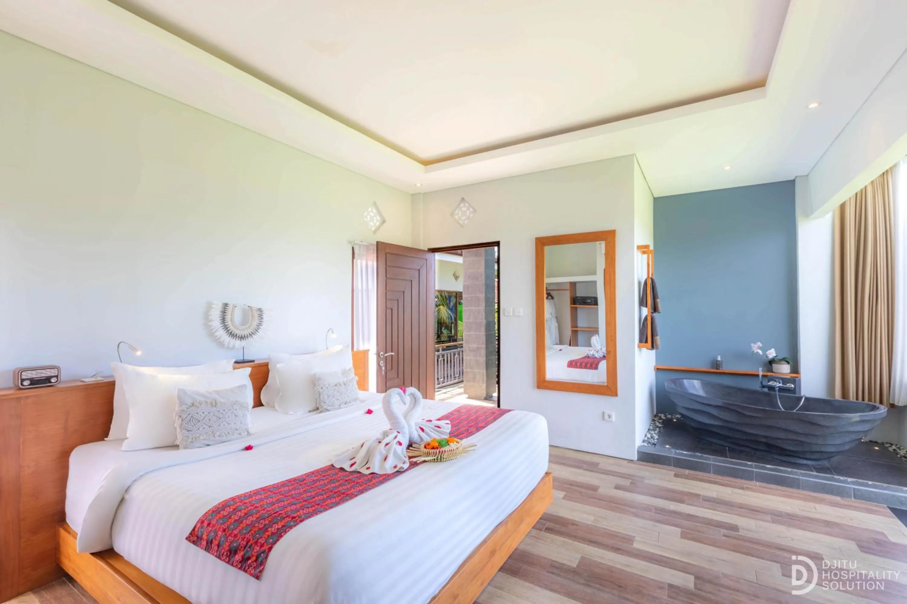 Bed in Green Sala Villa