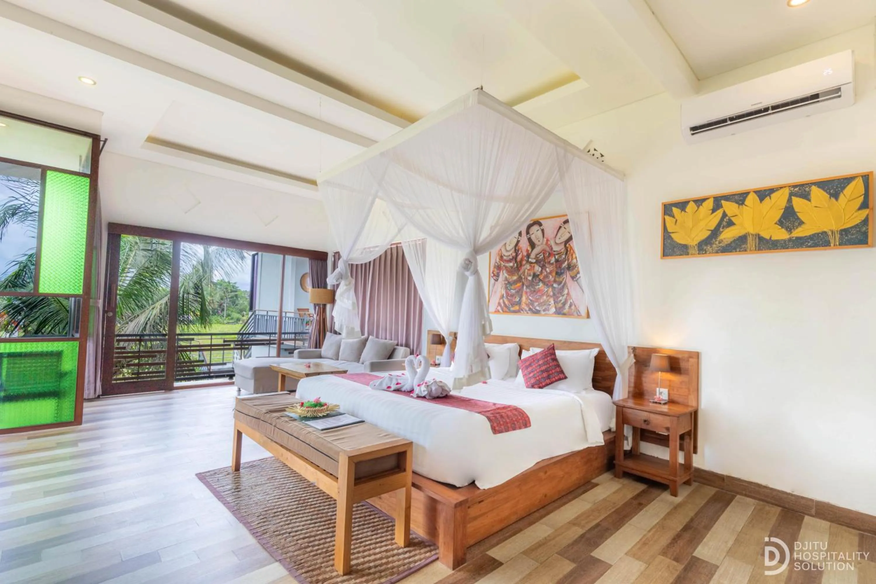 Bed in Green Sala Villa