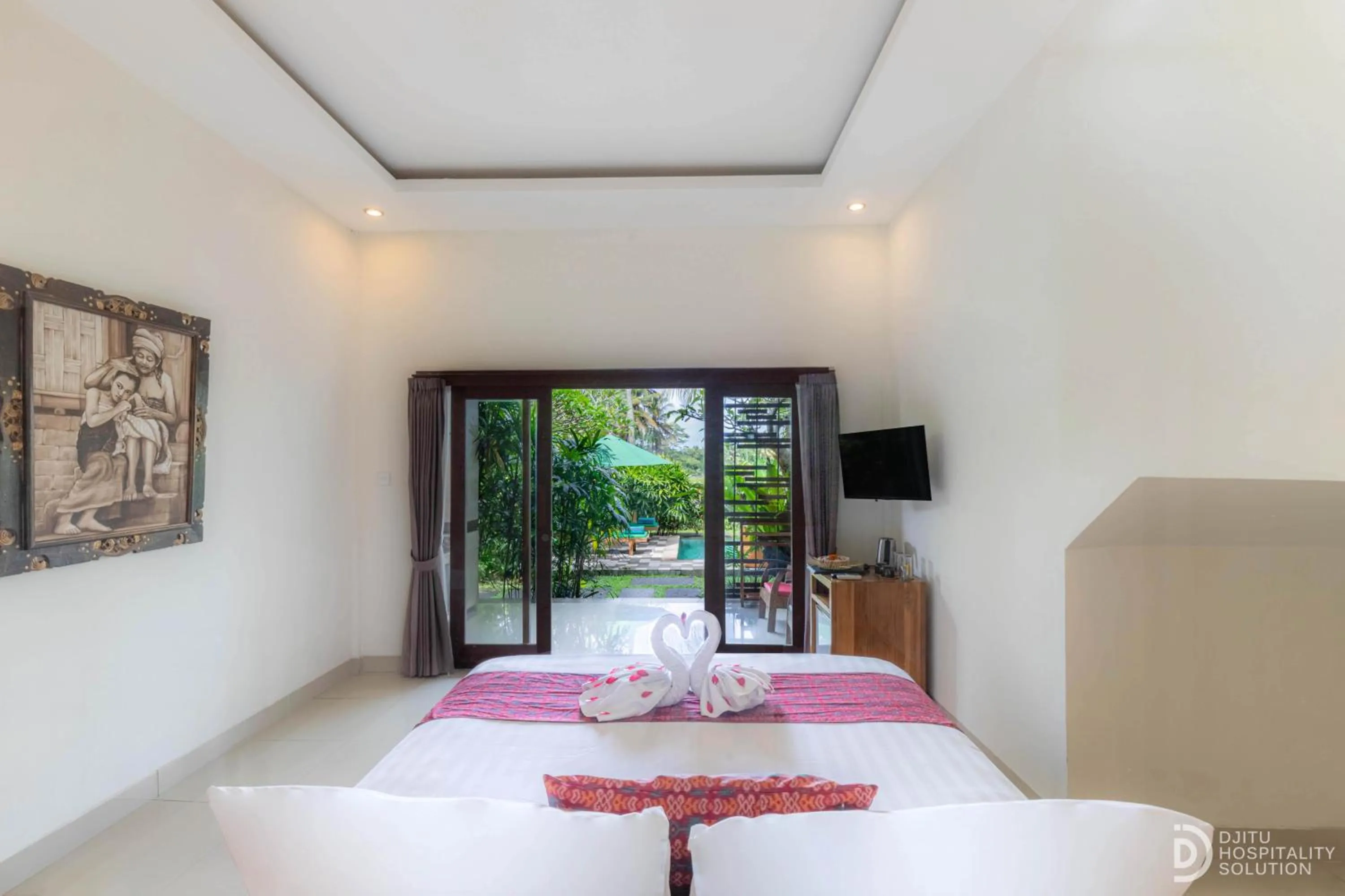 Bed in Green Sala Villa