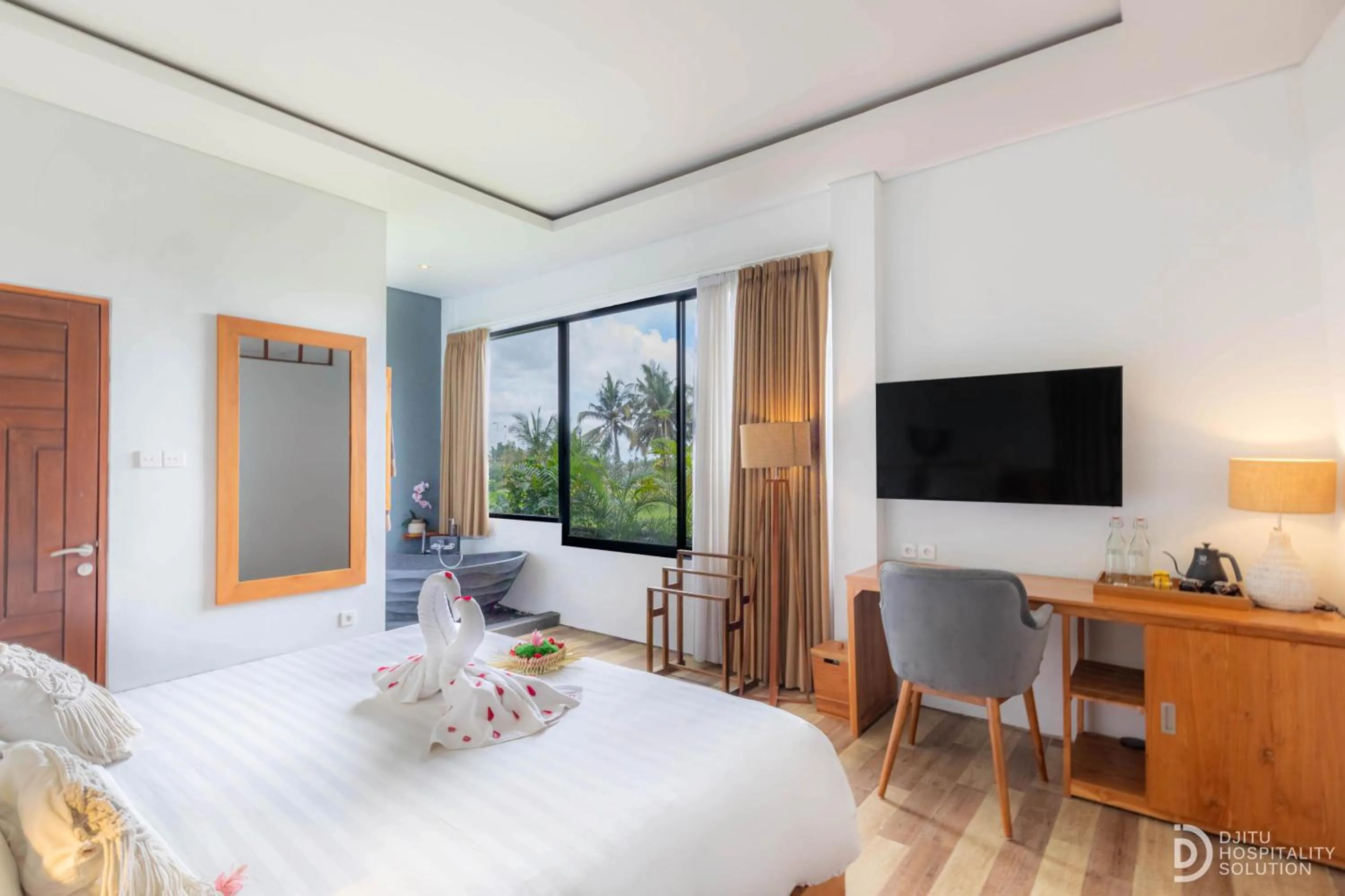 Bed in Green Sala Villa