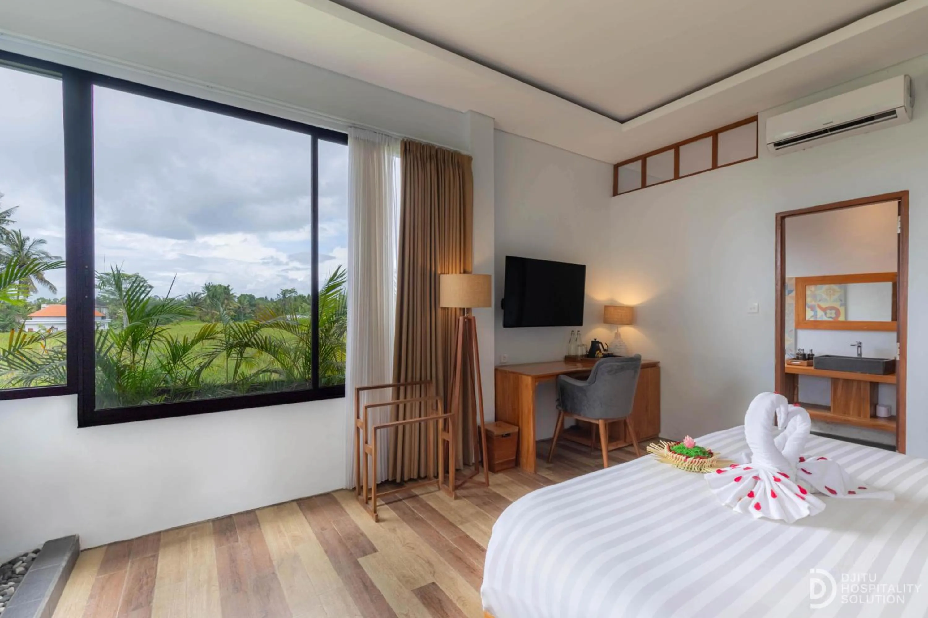 Bed in Green Sala Villa