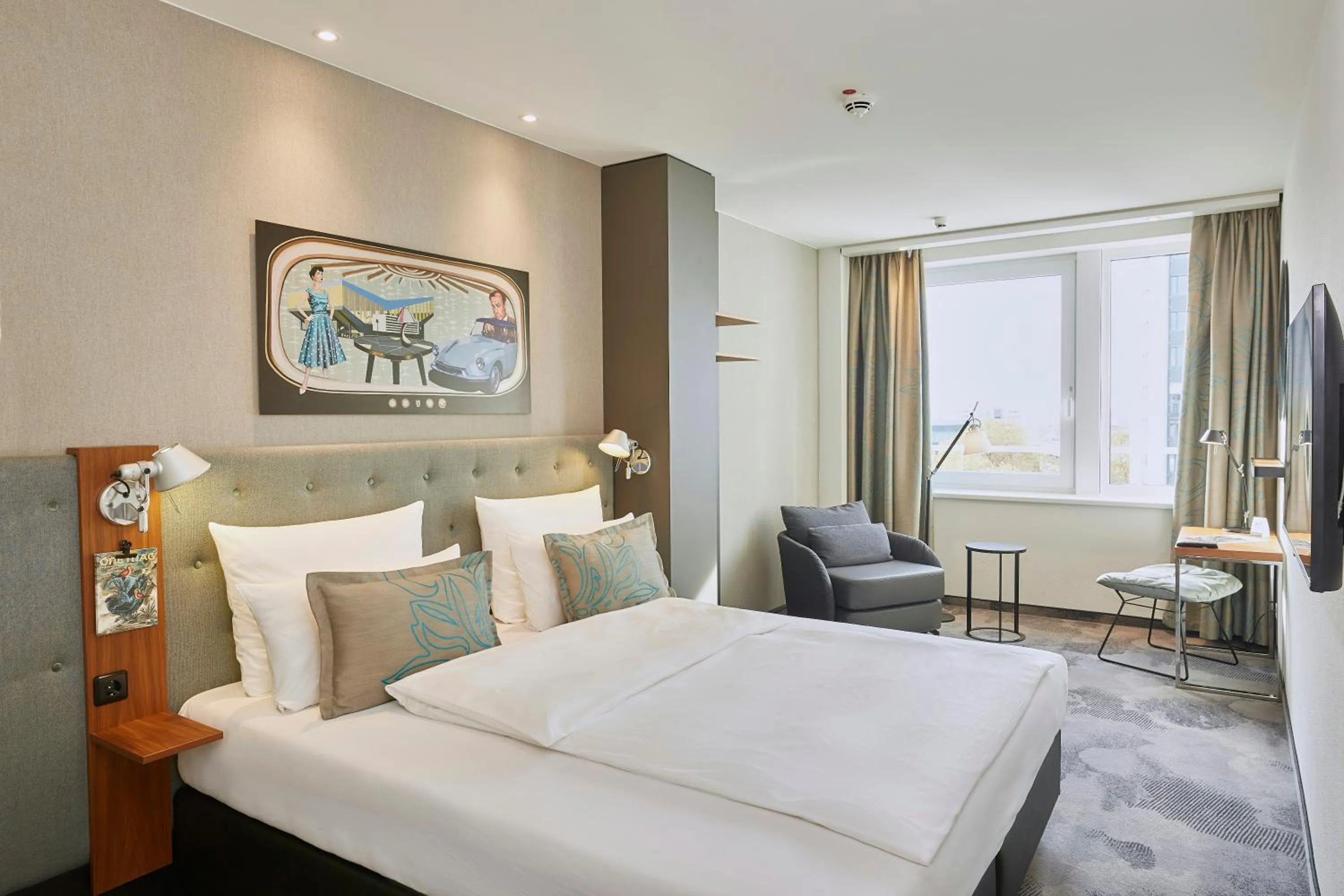 Photo of the whole room, Bed in Motel One Essen