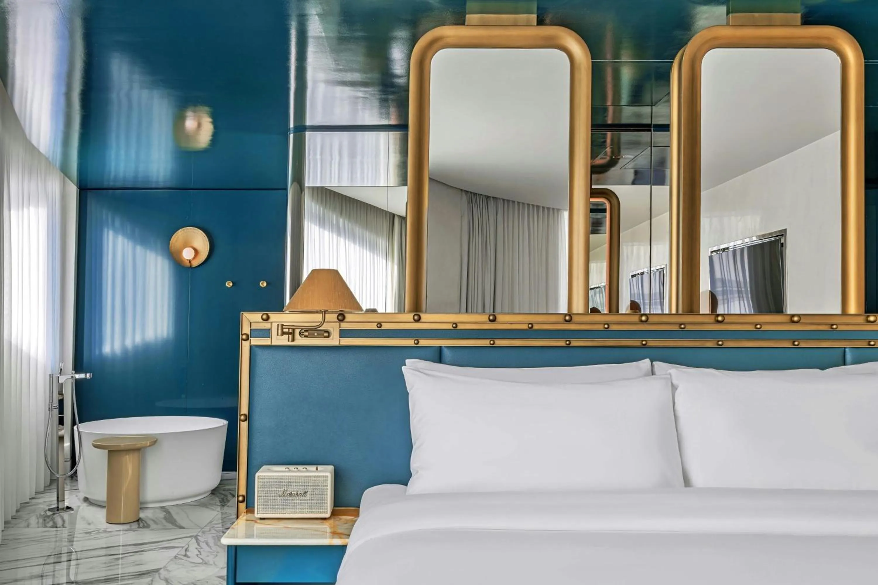 Photo of the whole room, Bed in W Prague