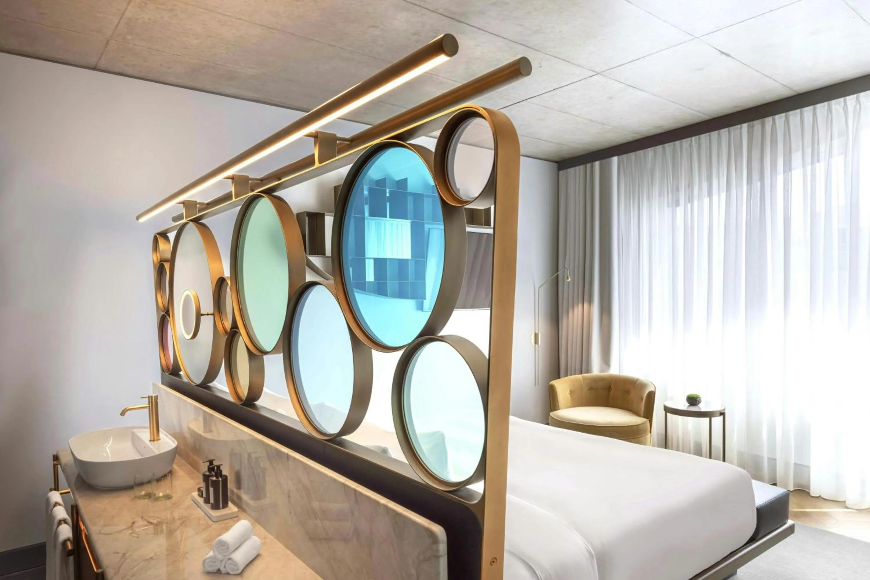 Photo of the whole room, Bed in W Prague